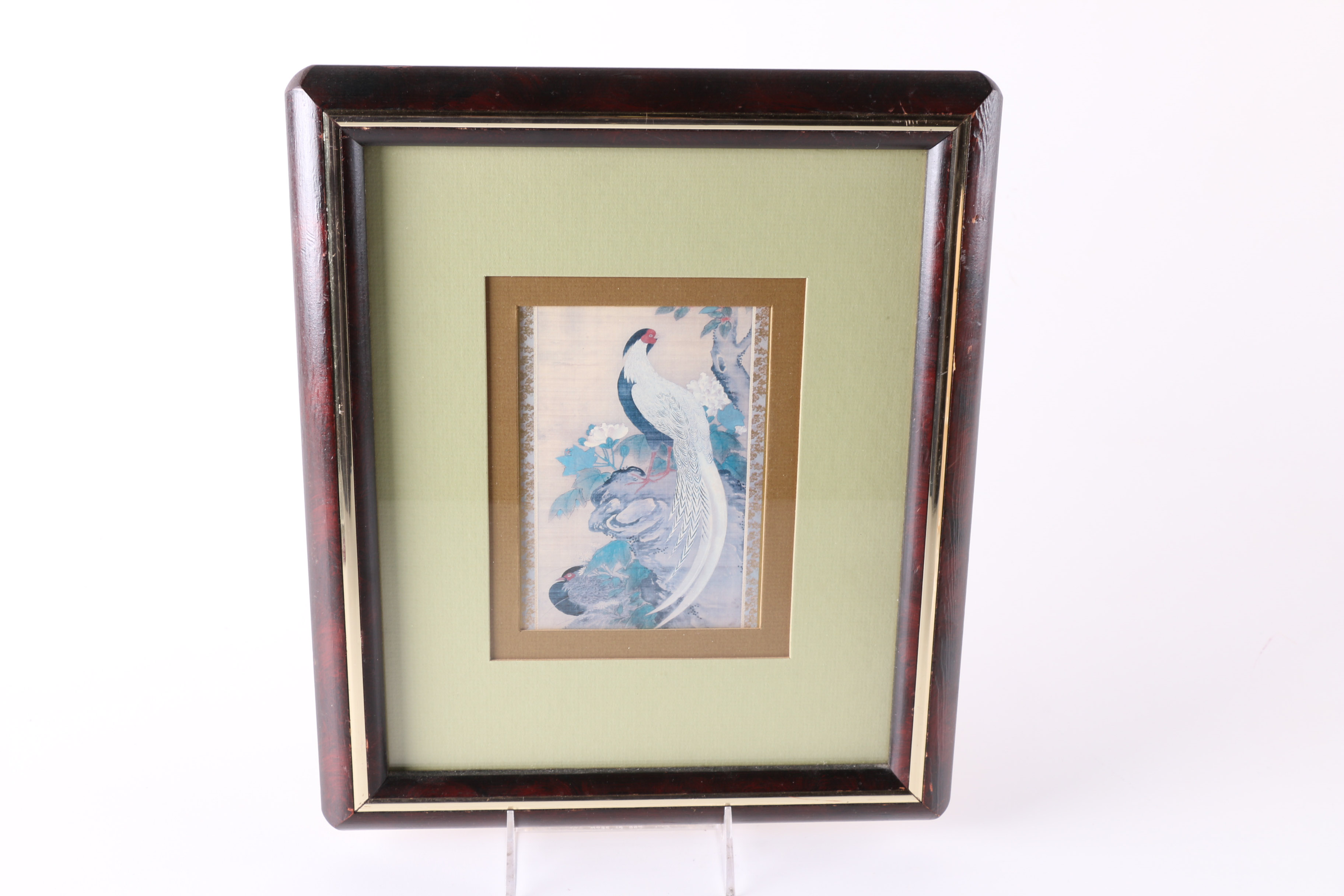 Group of Vintage Offset Lithographs of Birds and a Mixed Media Piece