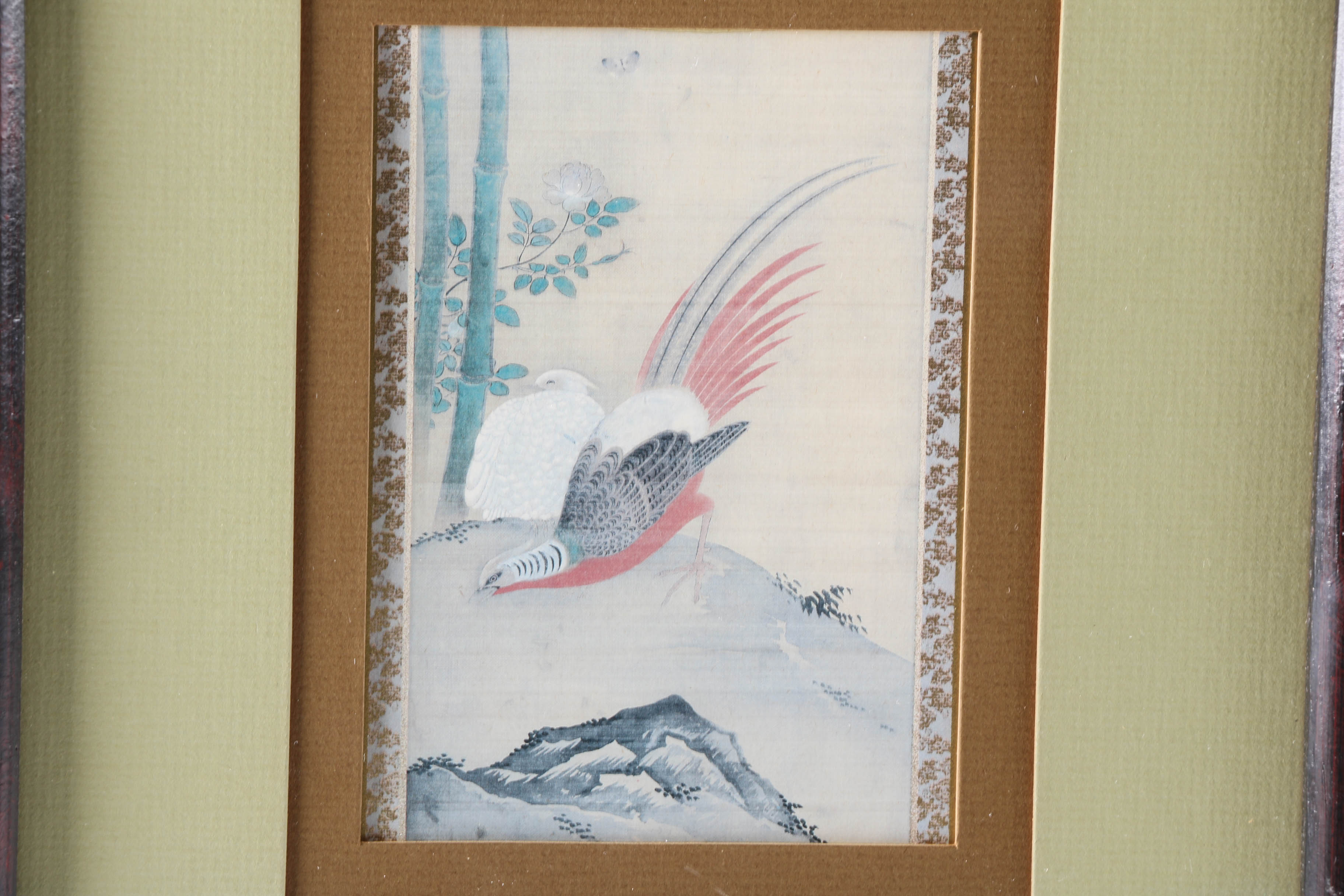 Group of Vintage Offset Lithographs of Birds and a Mixed Media Piece