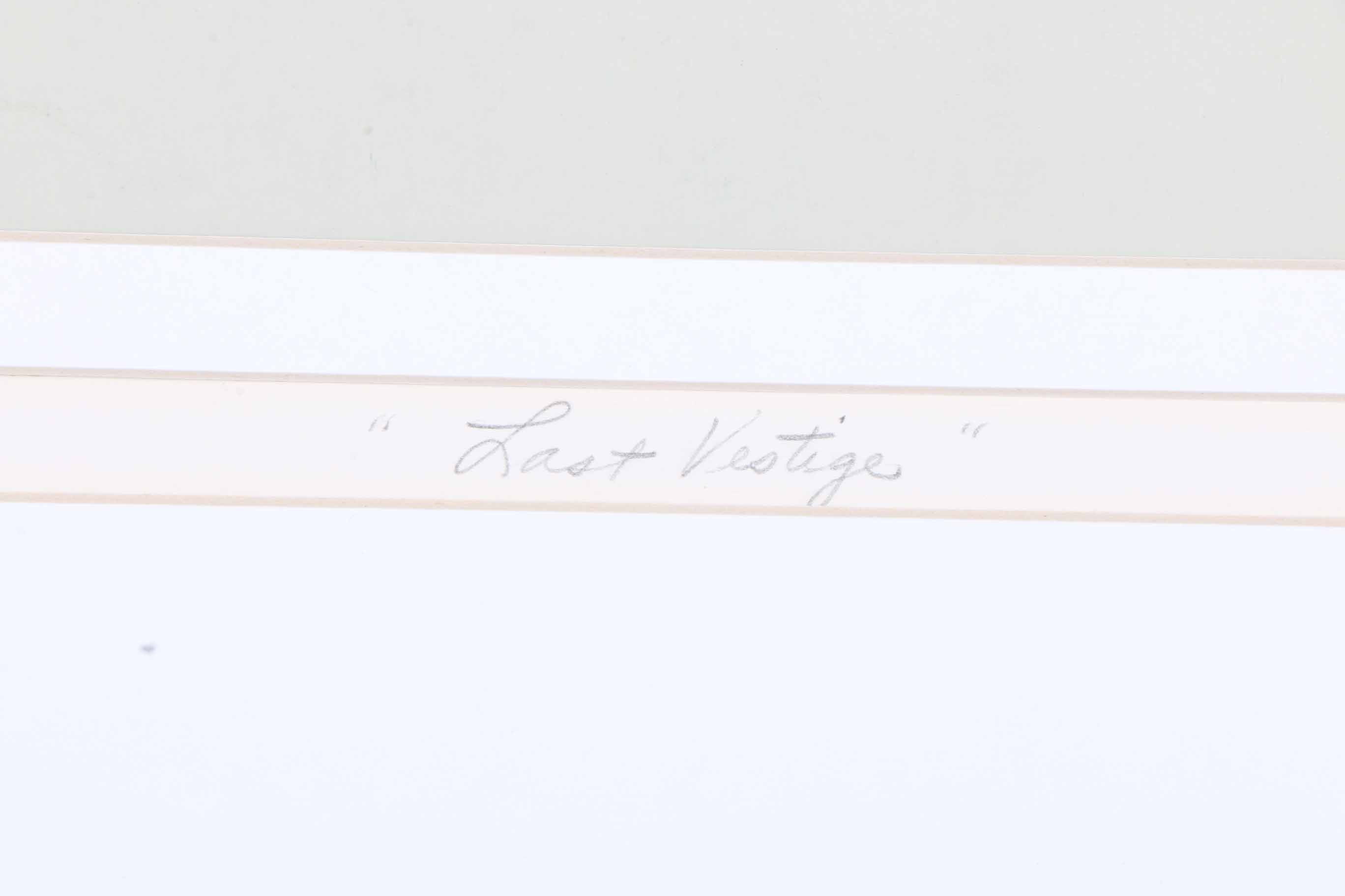 M. Feinberg Artist's Proof Serigraph "Last Vestige"