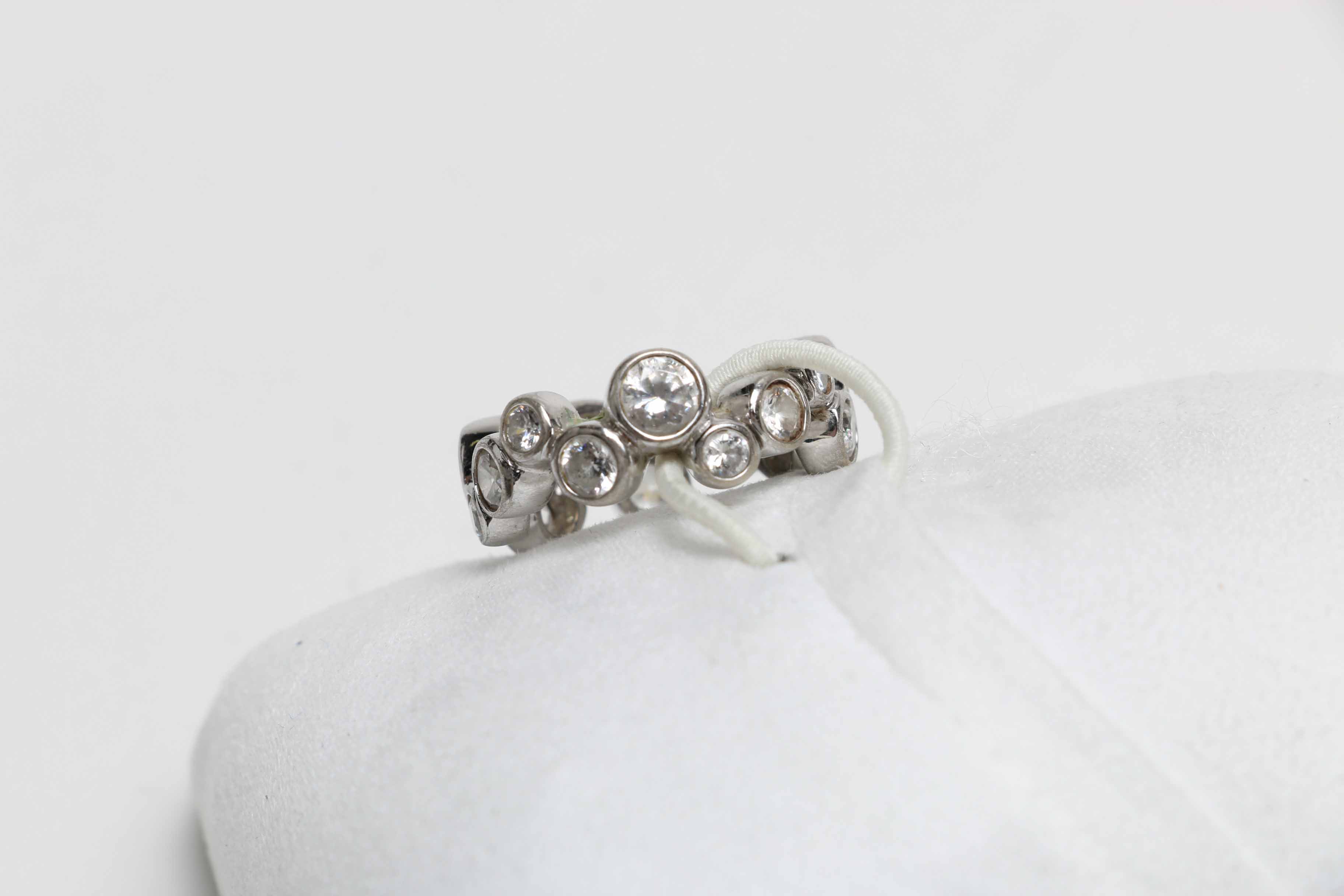 Sterling Silver Cubic Zirconium Ring and Bracelet Set