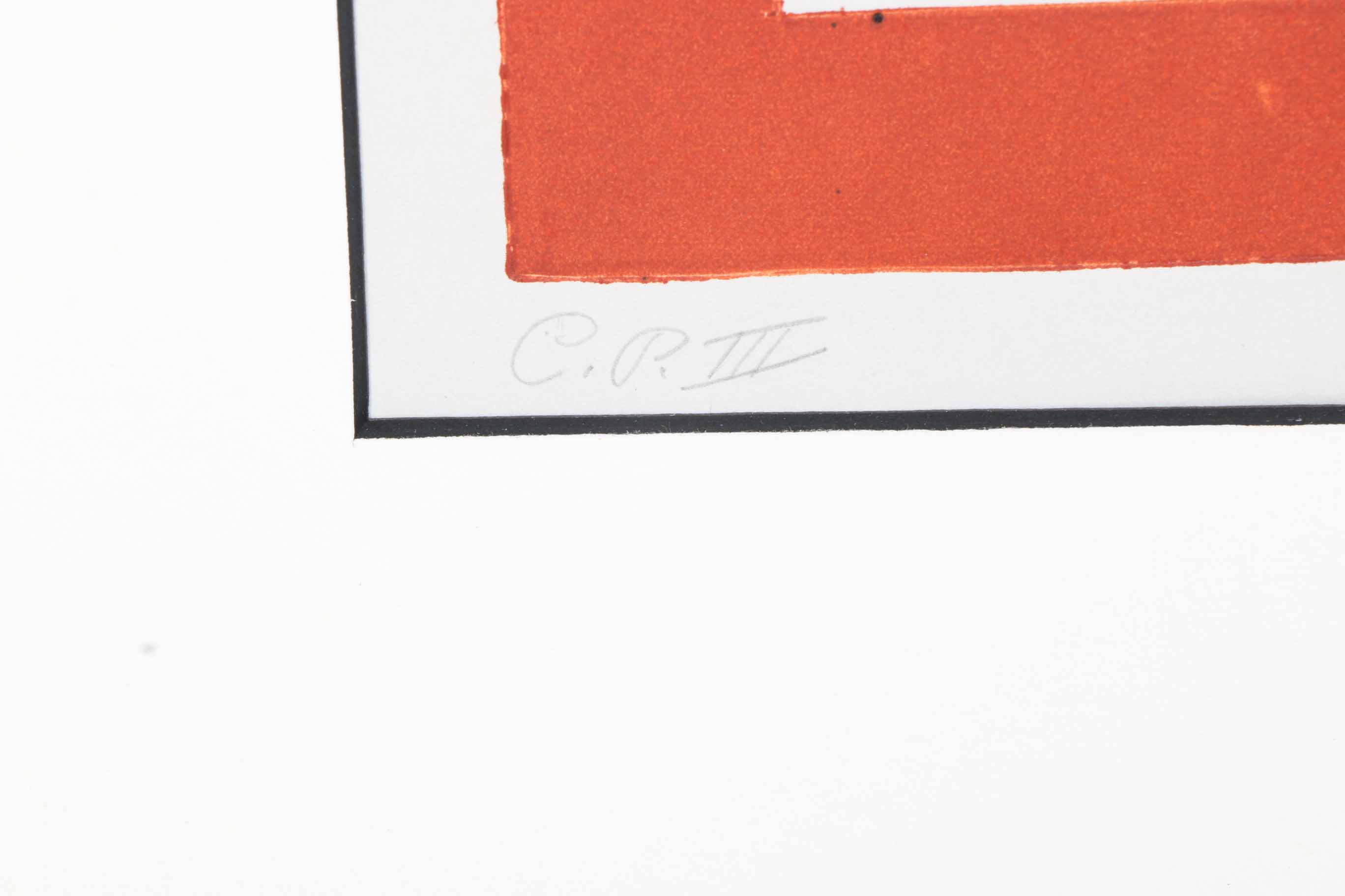 M. Feinberg Aquatint "Ancient Reflections"