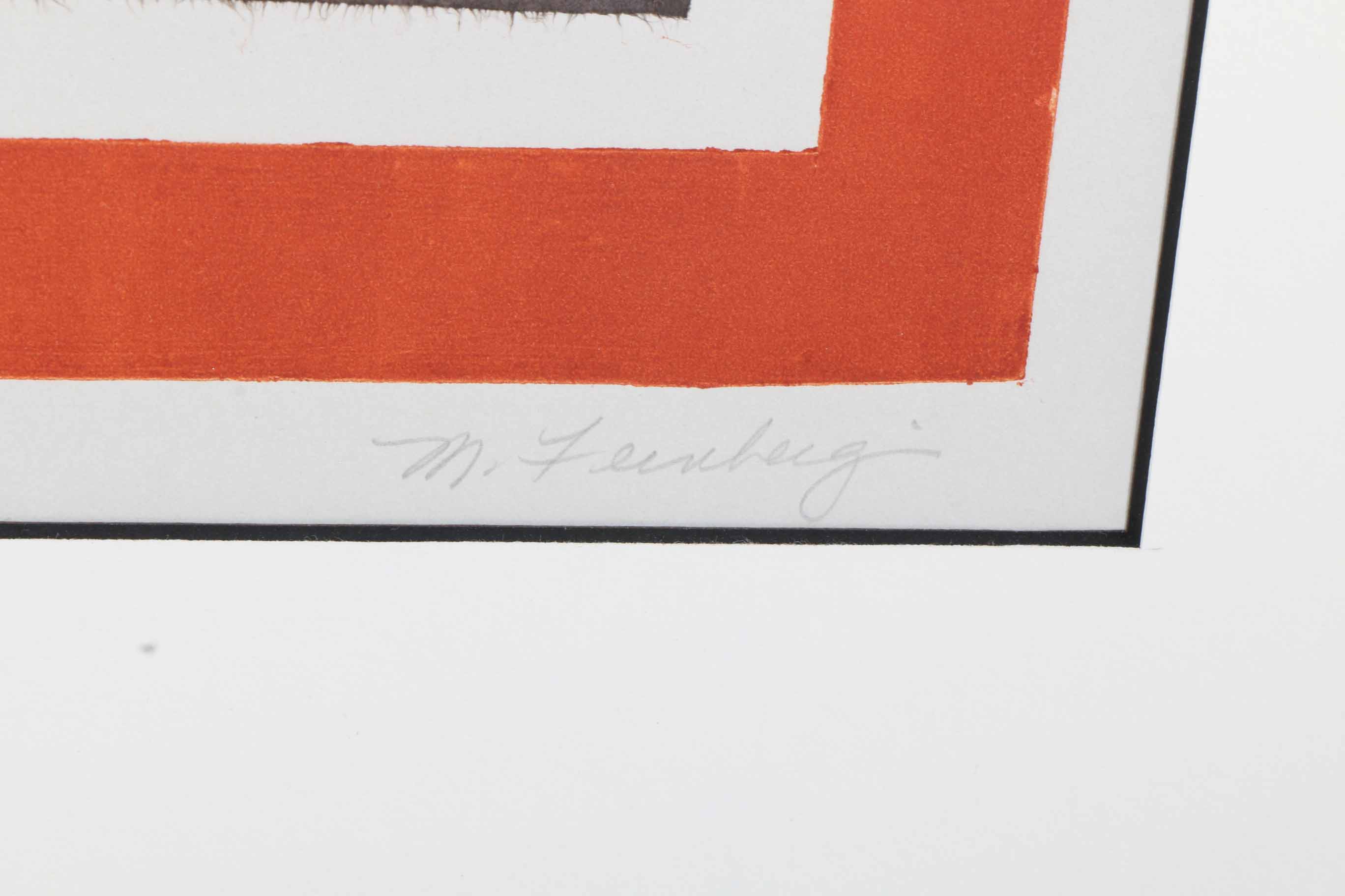 M. Feinberg Aquatint "Ancient Reflections"