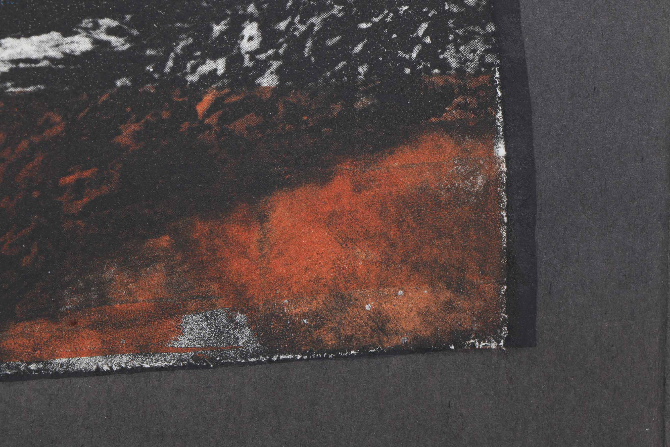 M. Feinberg Aquatint "Ancient Reflections"