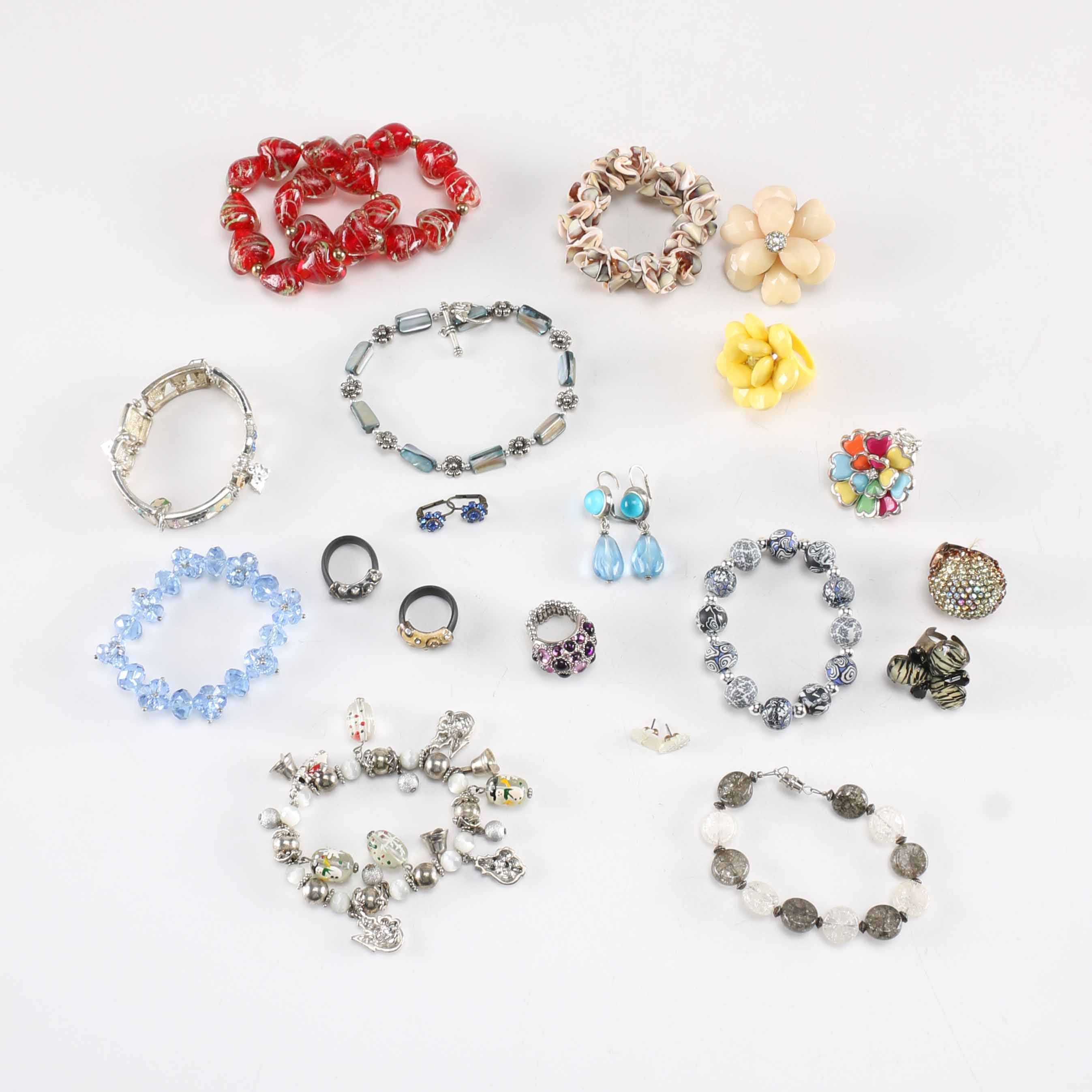 Beaded and Rhinestone Costume Jewelry