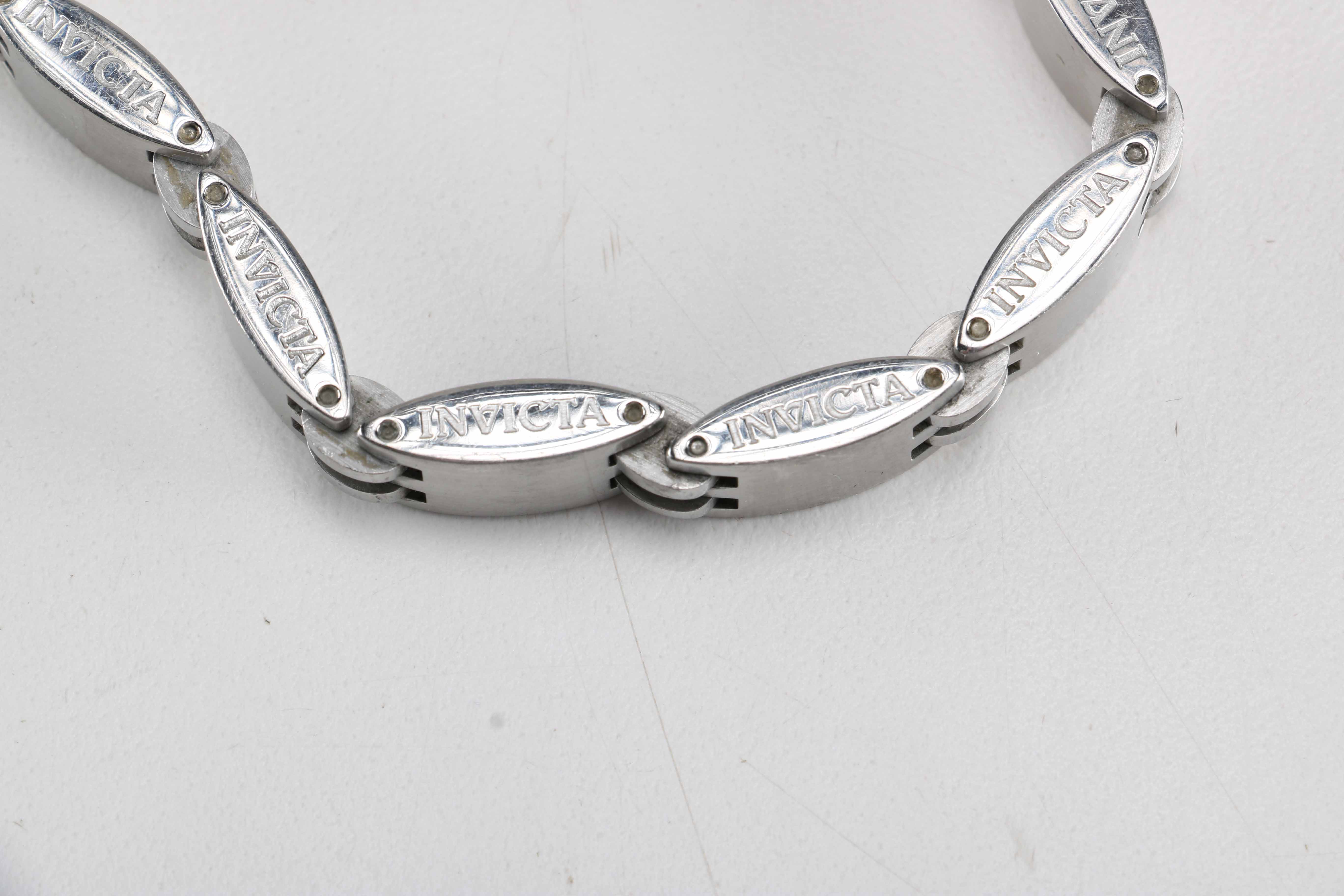 Group of Mens Silver Tone Jewelry