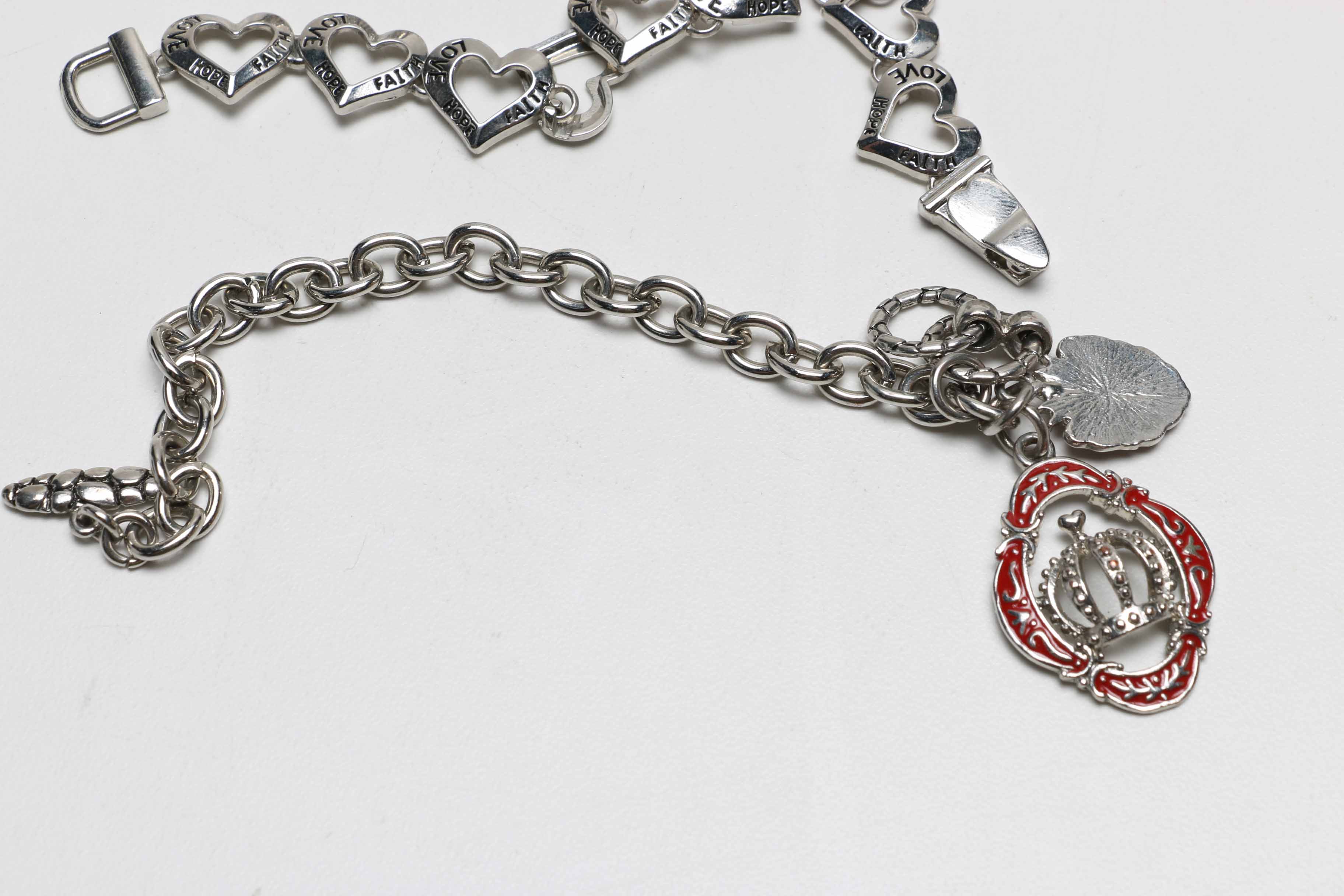 Collection of Silver Tone Costume Jewelry