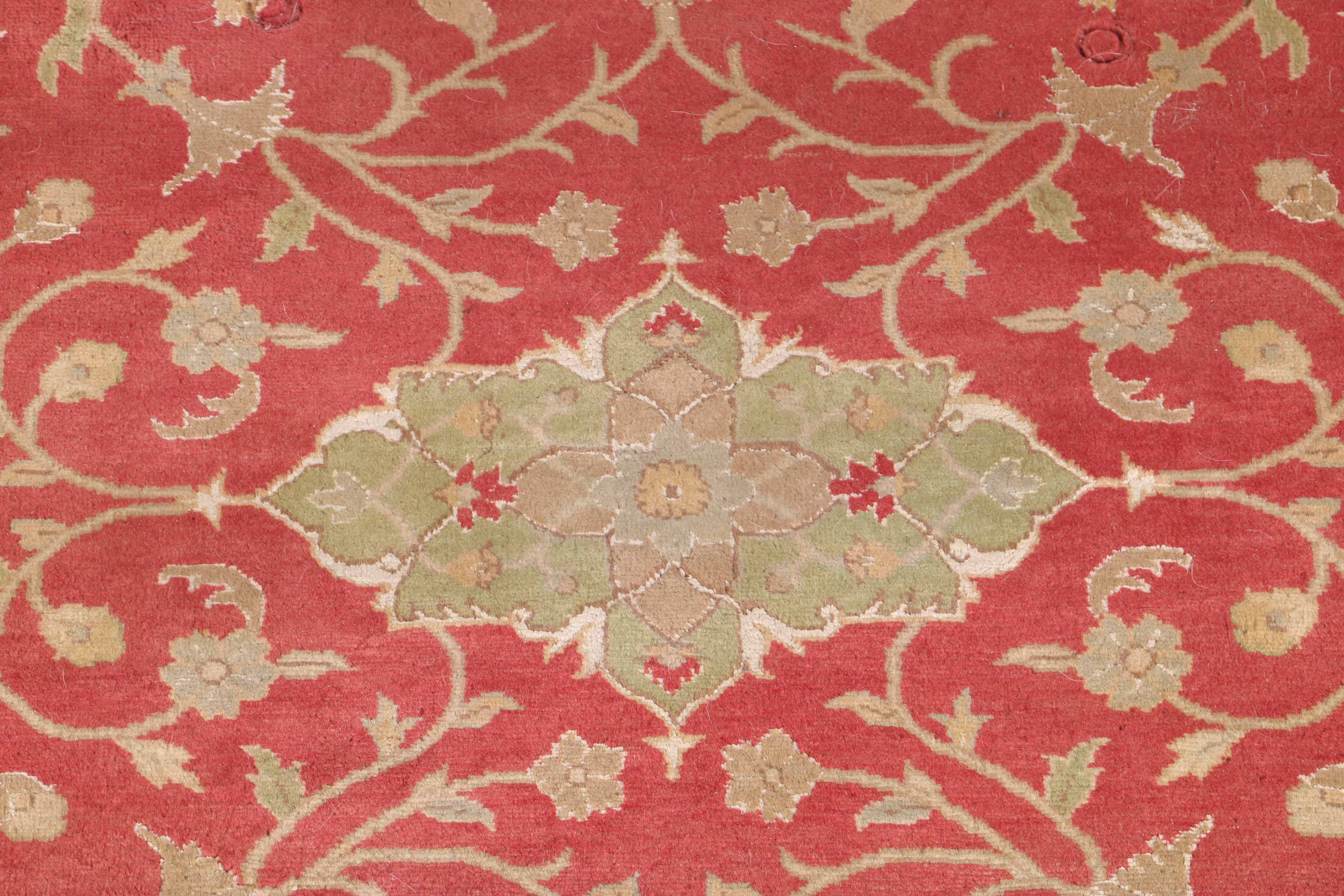 Vintage Handwoven Caucasian Wool Area Rug