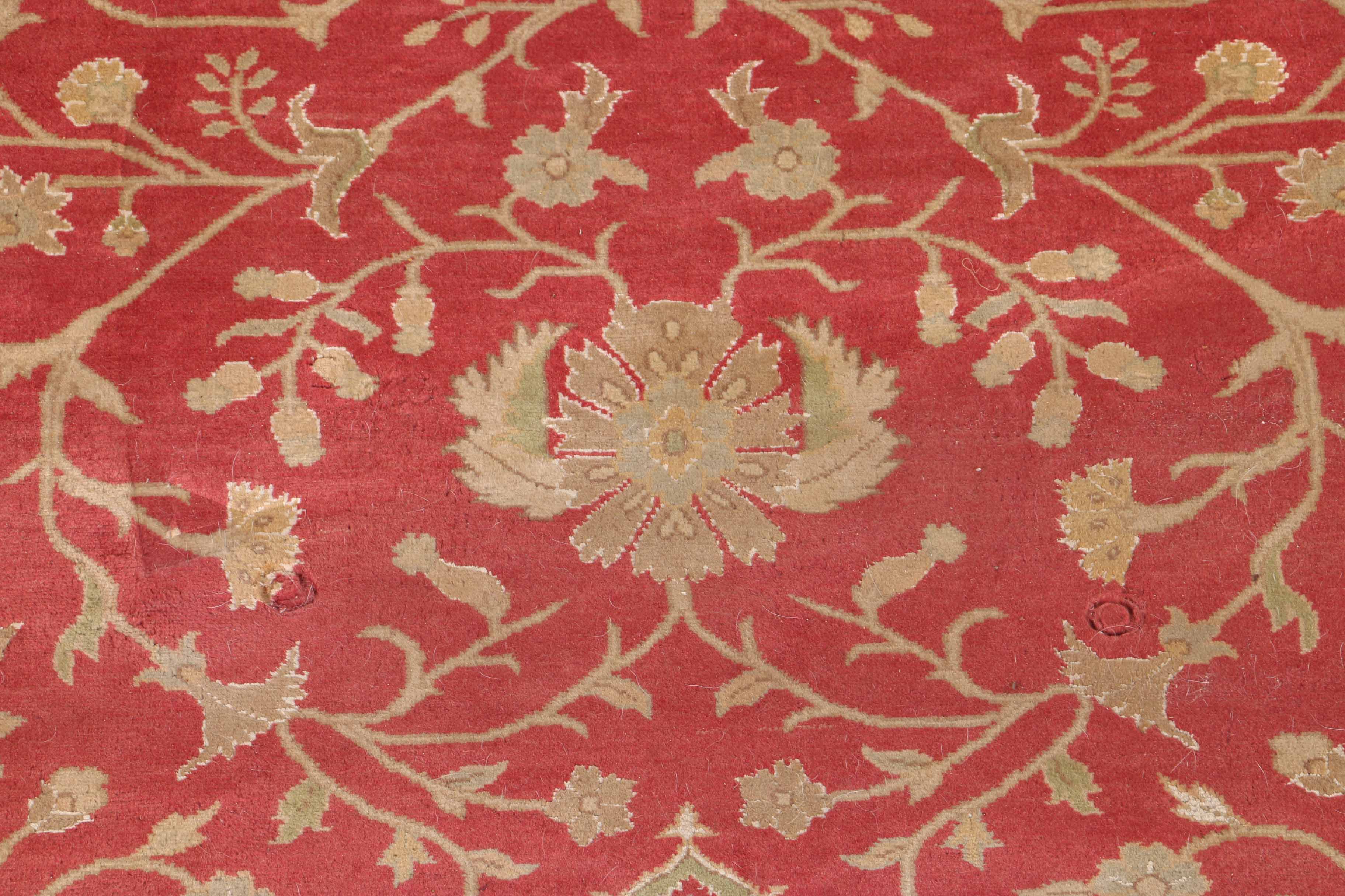 Vintage Handwoven Caucasian Wool Area Rug