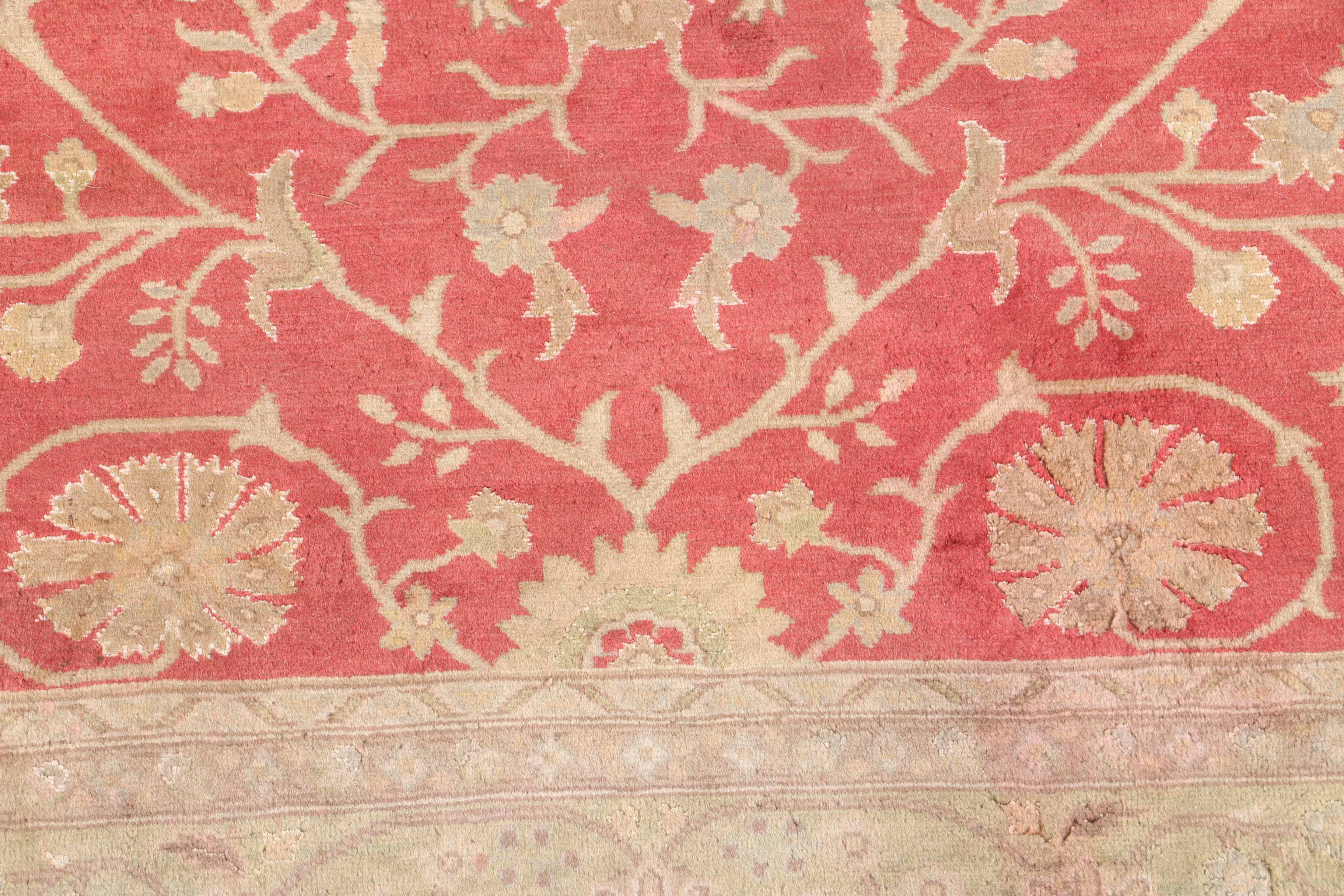 Vintage Handwoven Caucasian Wool Area Rug