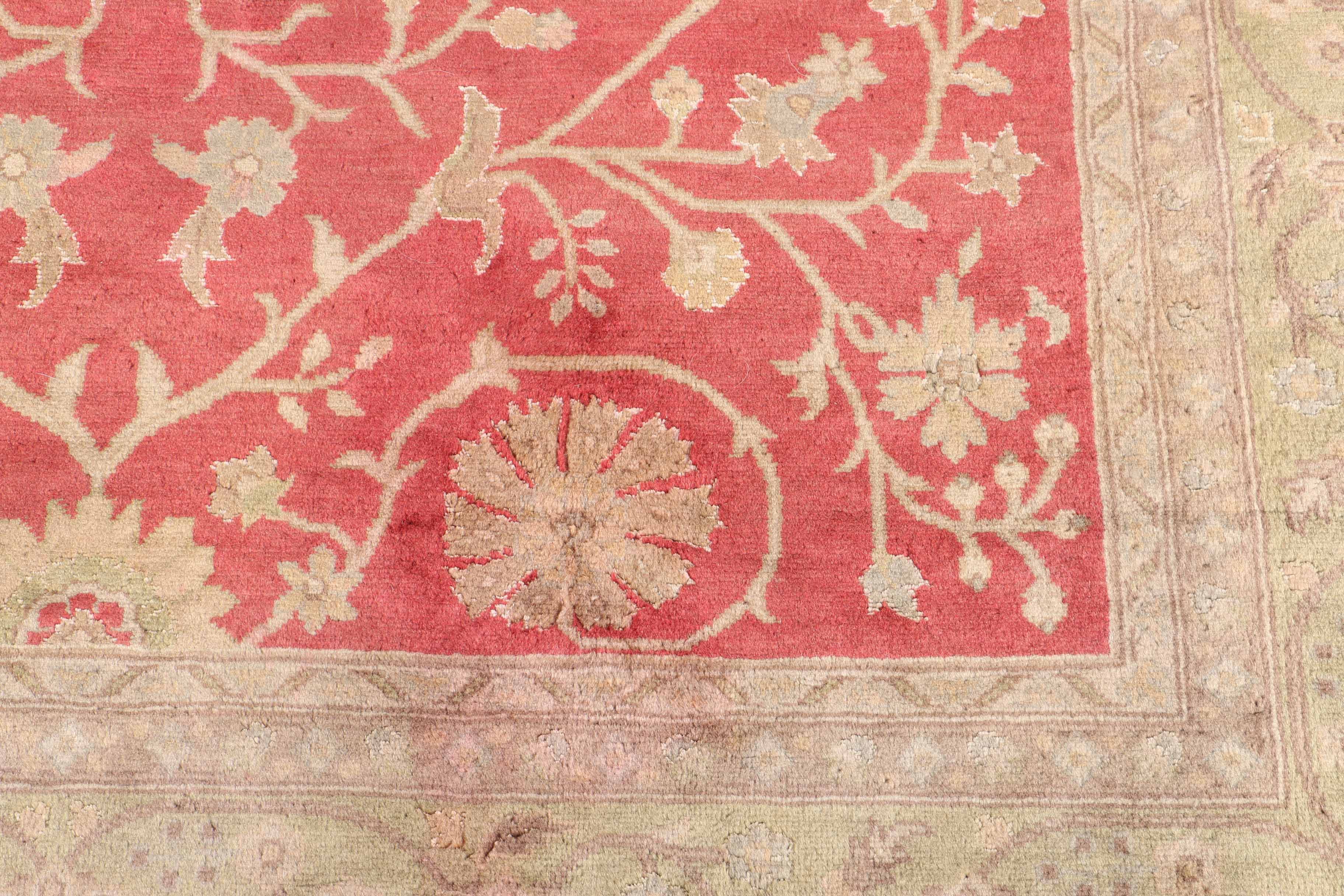 Vintage Handwoven Caucasian Wool Area Rug