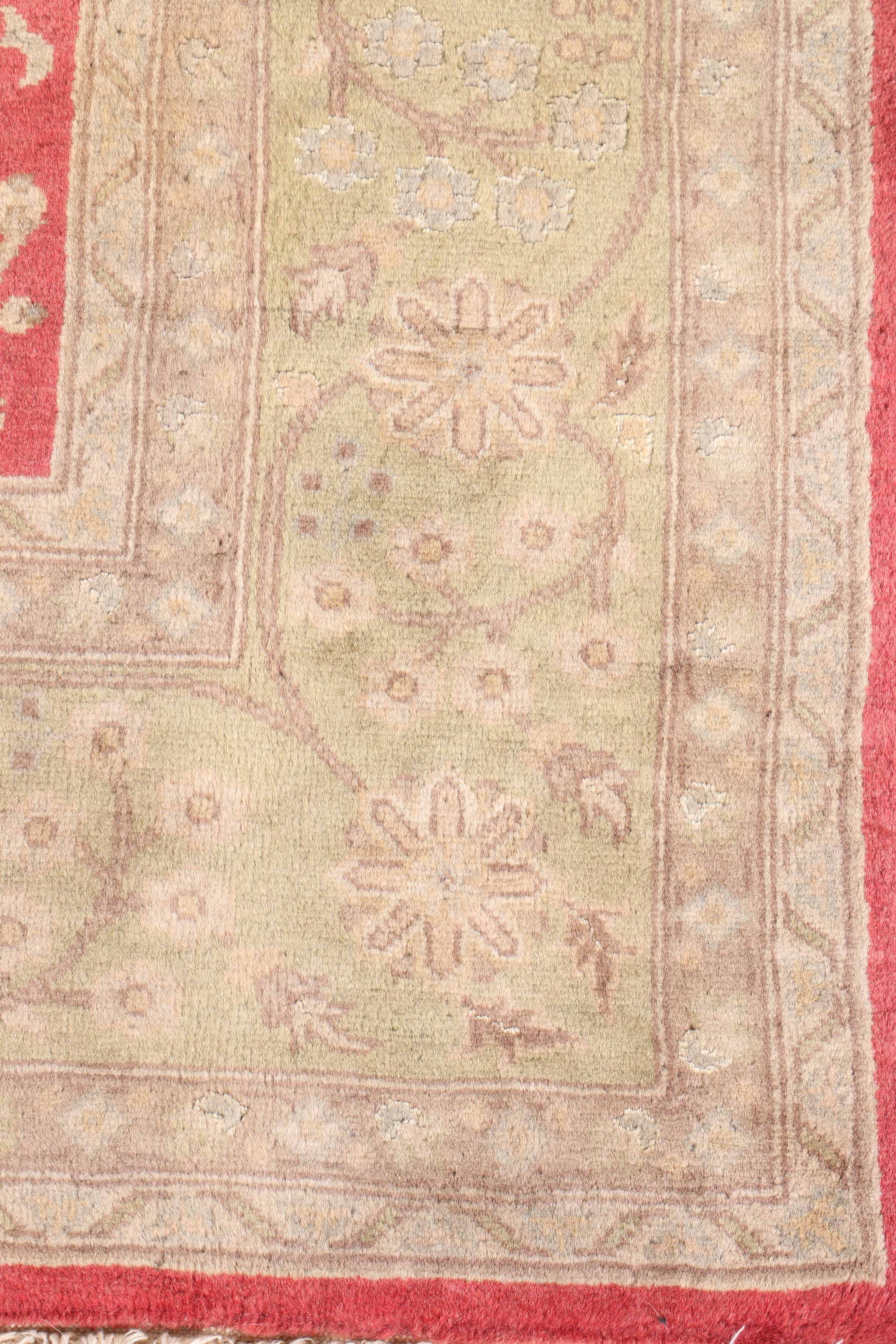 Vintage Handwoven Caucasian Wool Area Rug