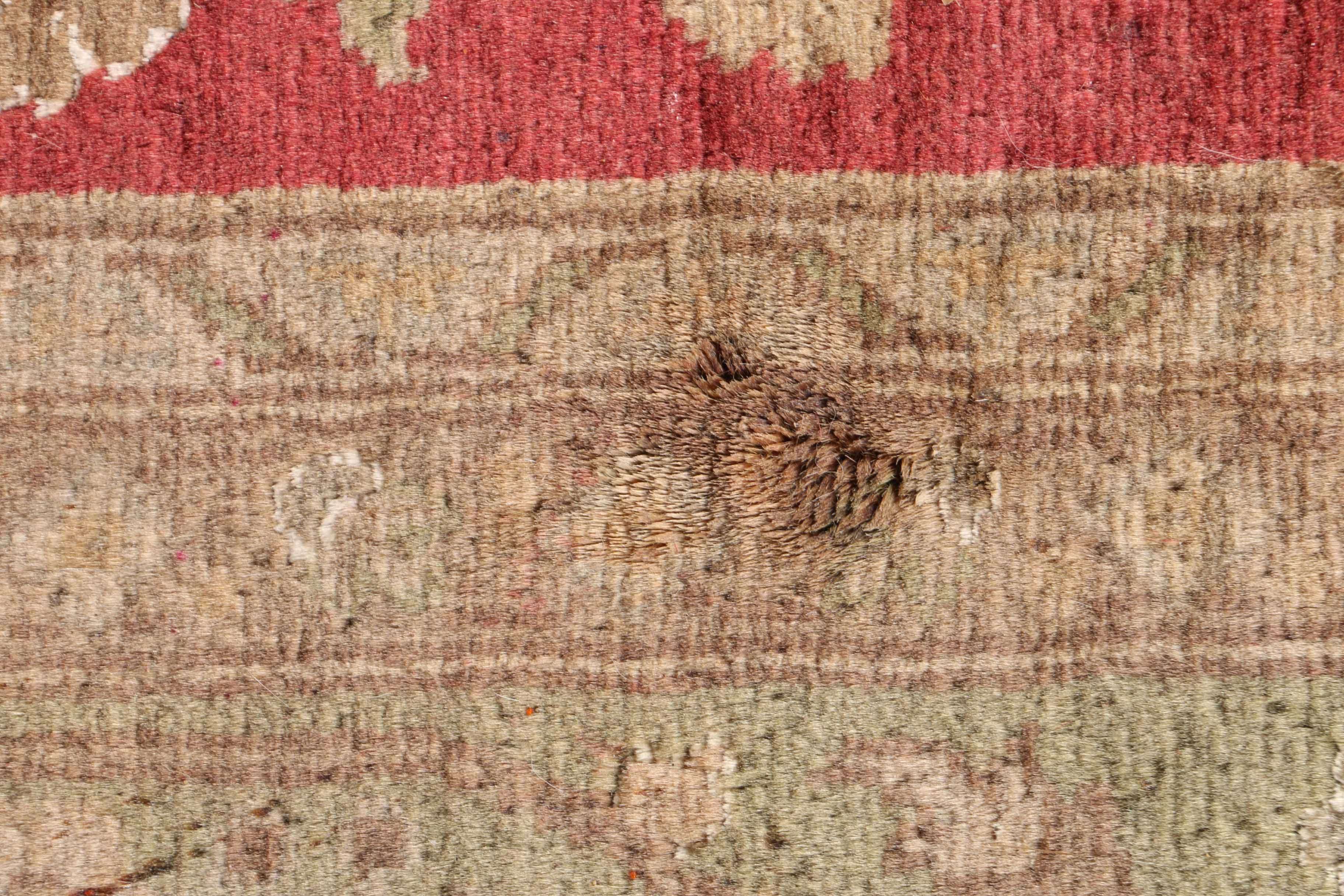 Vintage Handwoven Caucasian Wool Area Rug