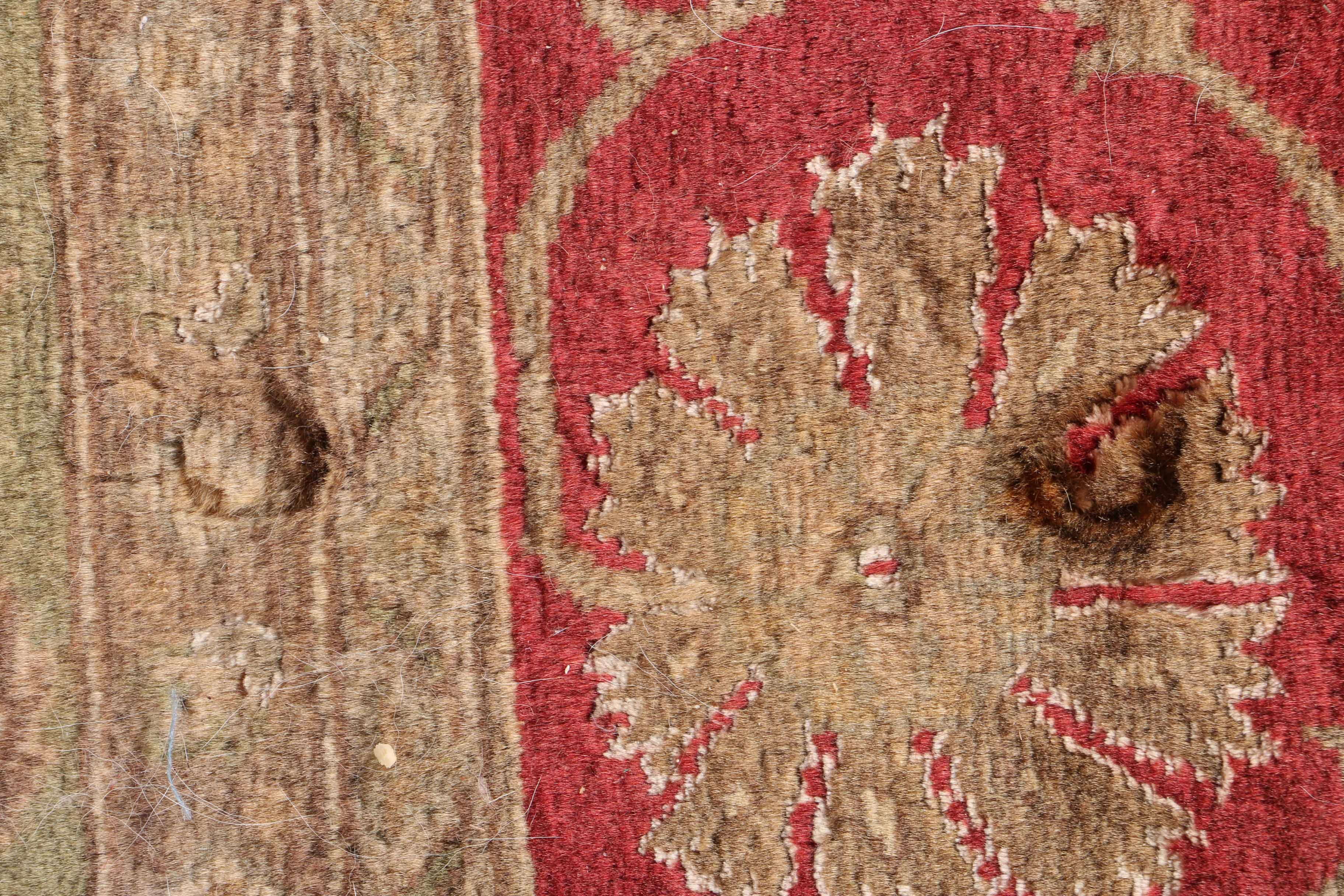 Vintage Handwoven Caucasian Wool Area Rug