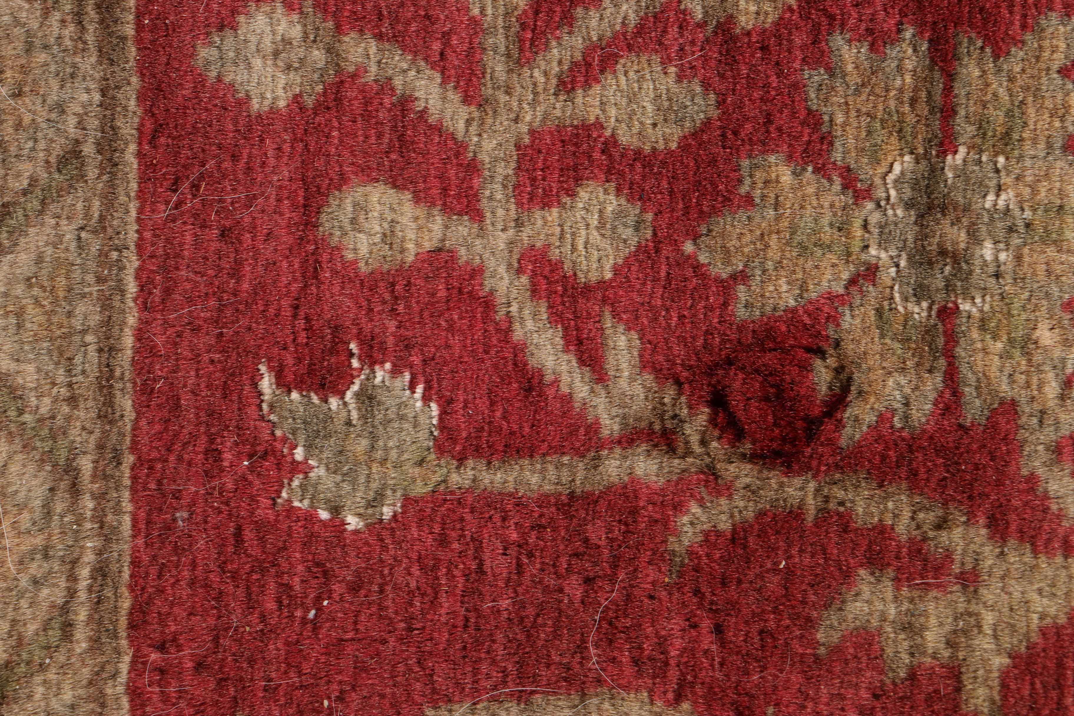 Vintage Handwoven Caucasian Wool Area Rug