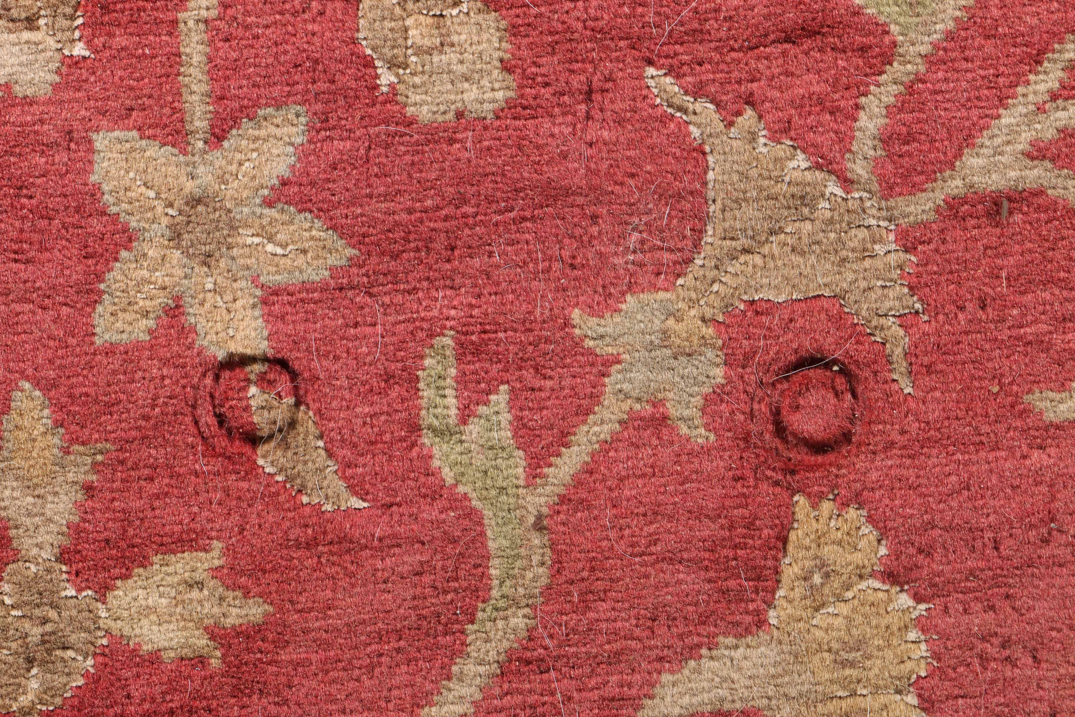 Vintage Handwoven Caucasian Wool Area Rug