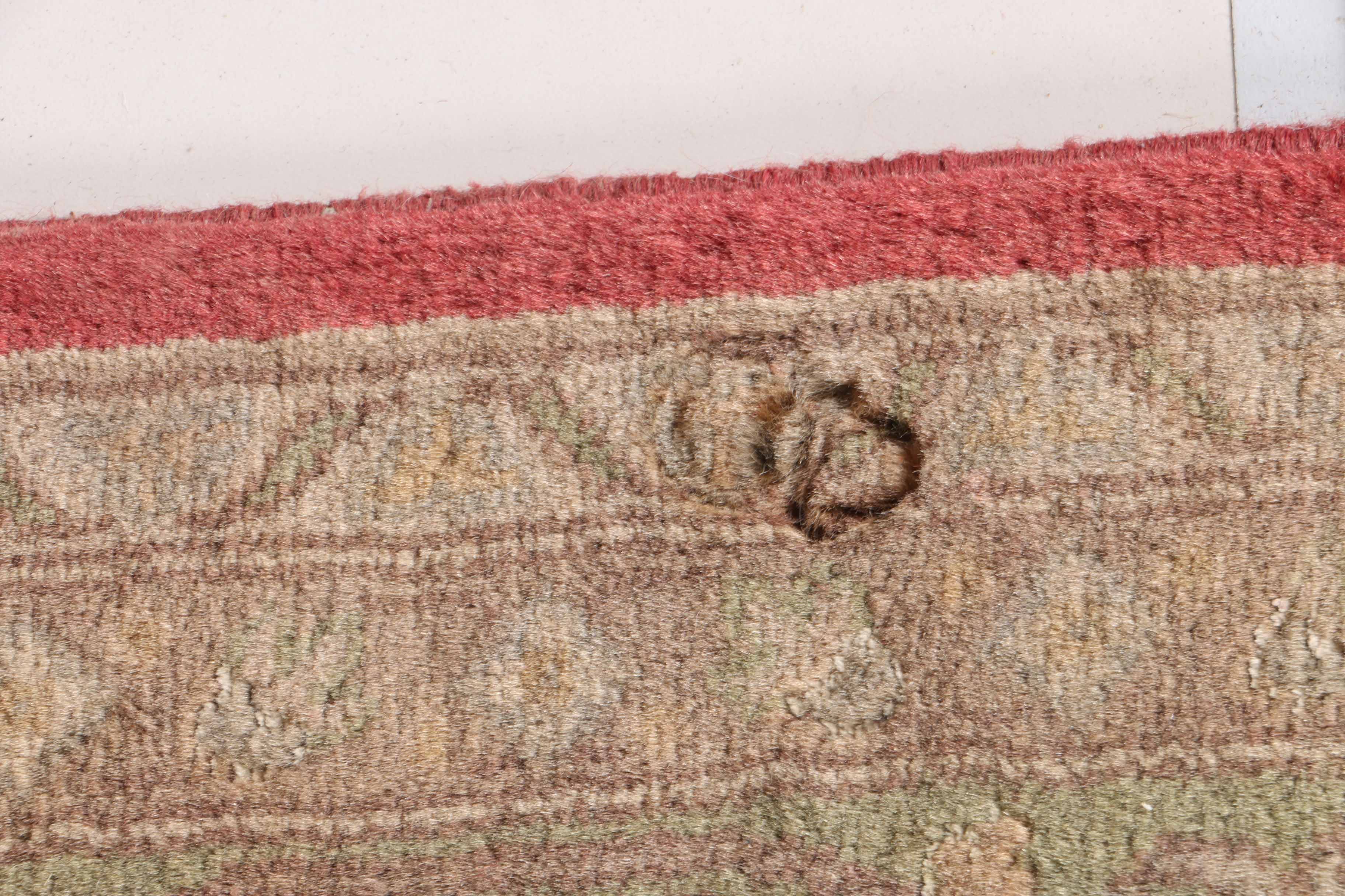 Vintage Handwoven Caucasian Wool Area Rug