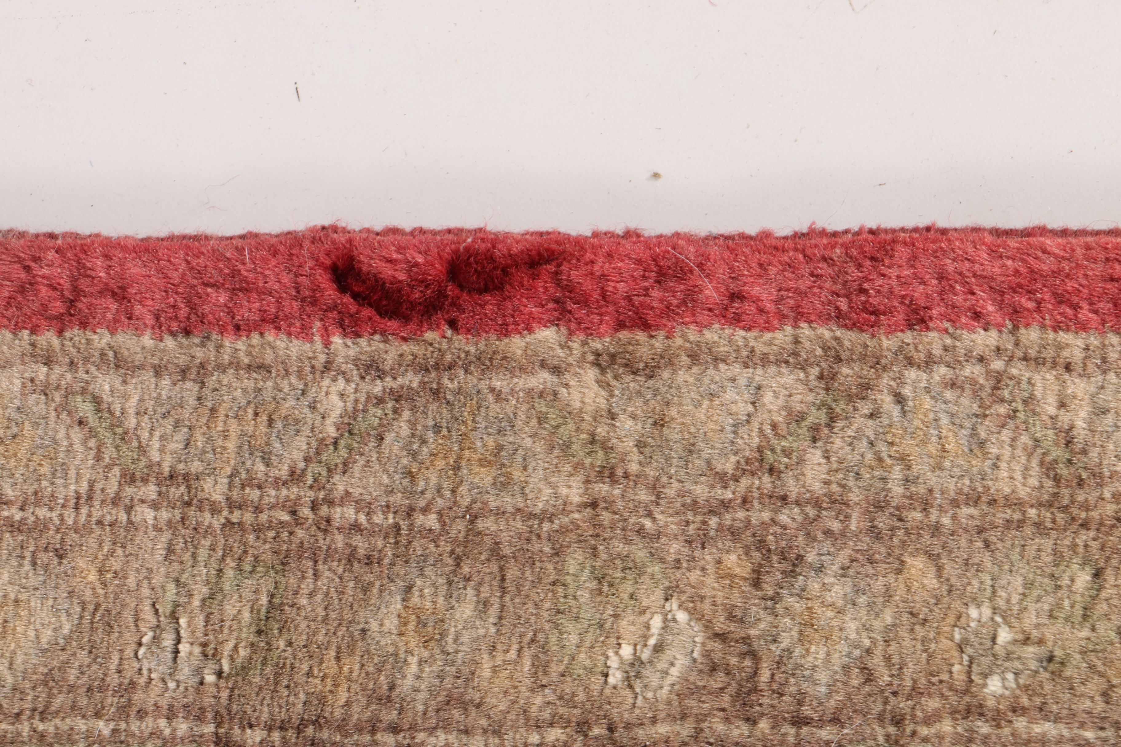 Vintage Handwoven Caucasian Wool Area Rug