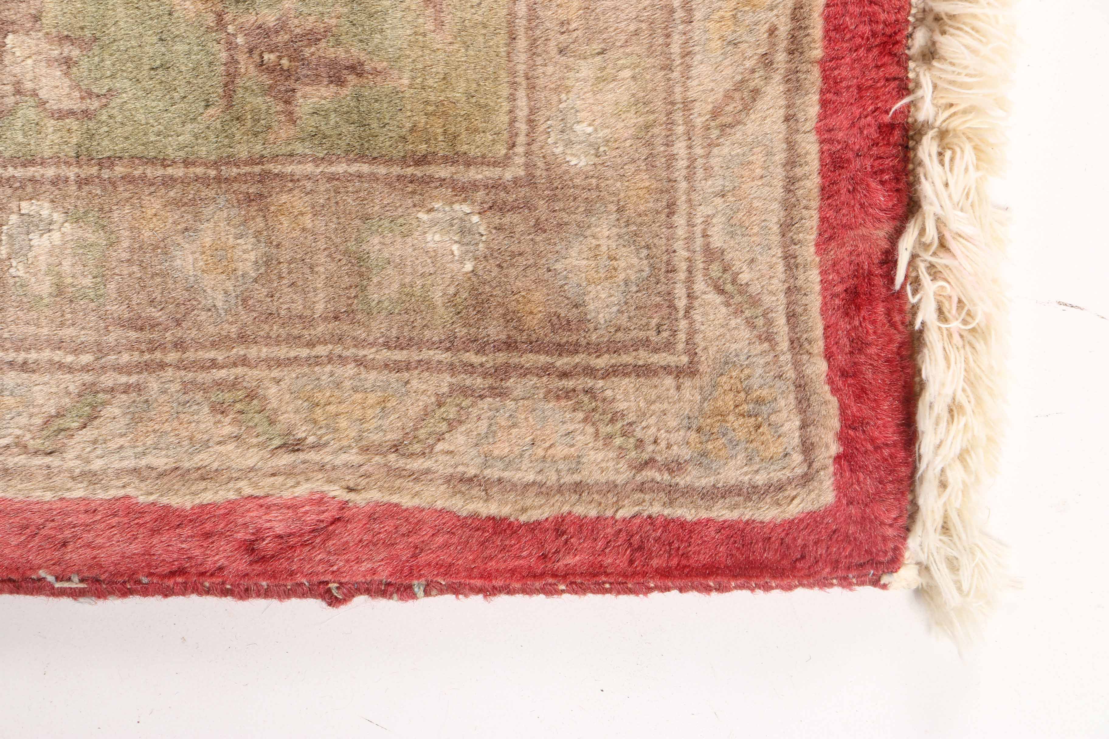 Vintage Handwoven Caucasian Wool Area Rug