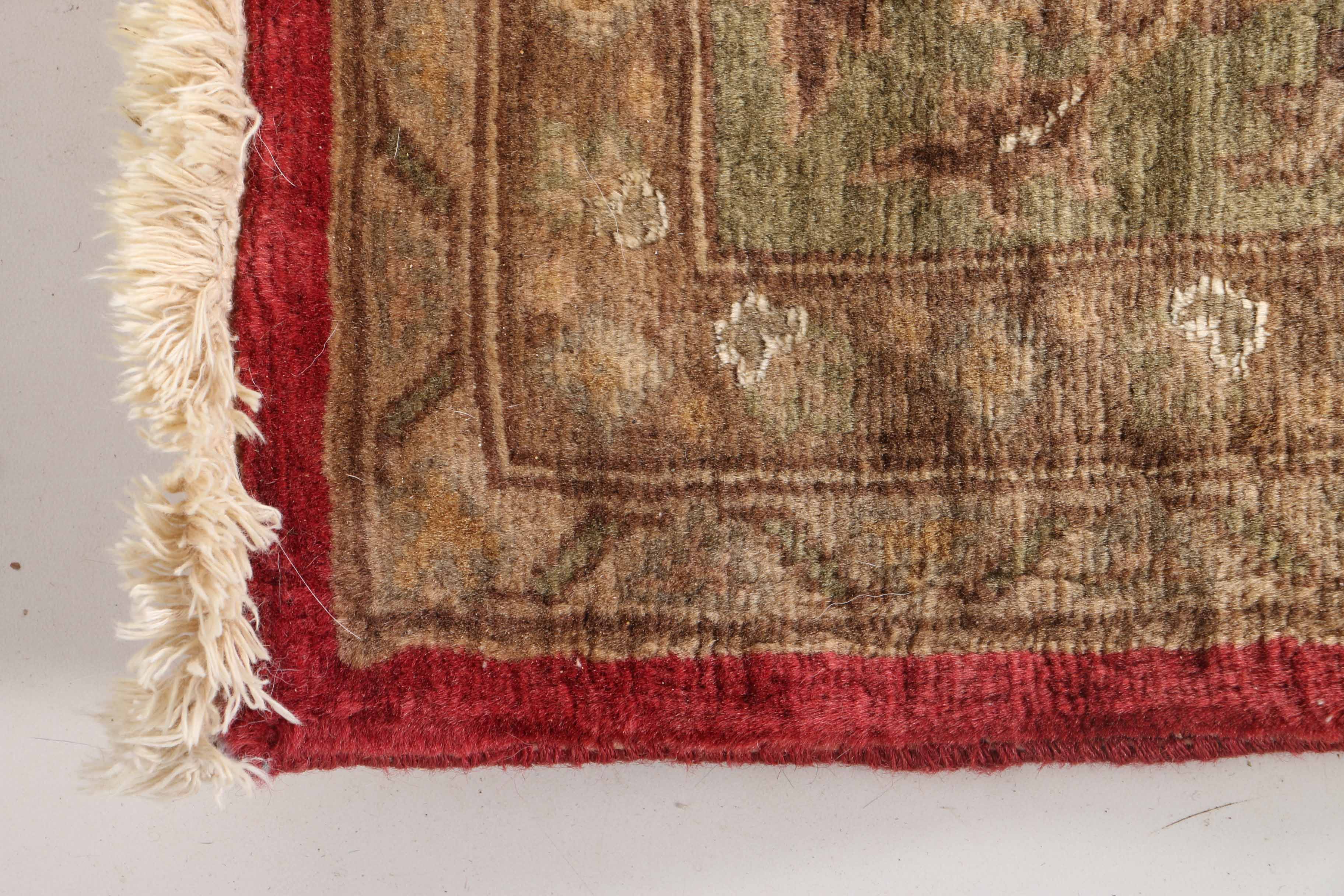 Vintage Handwoven Caucasian Wool Area Rug