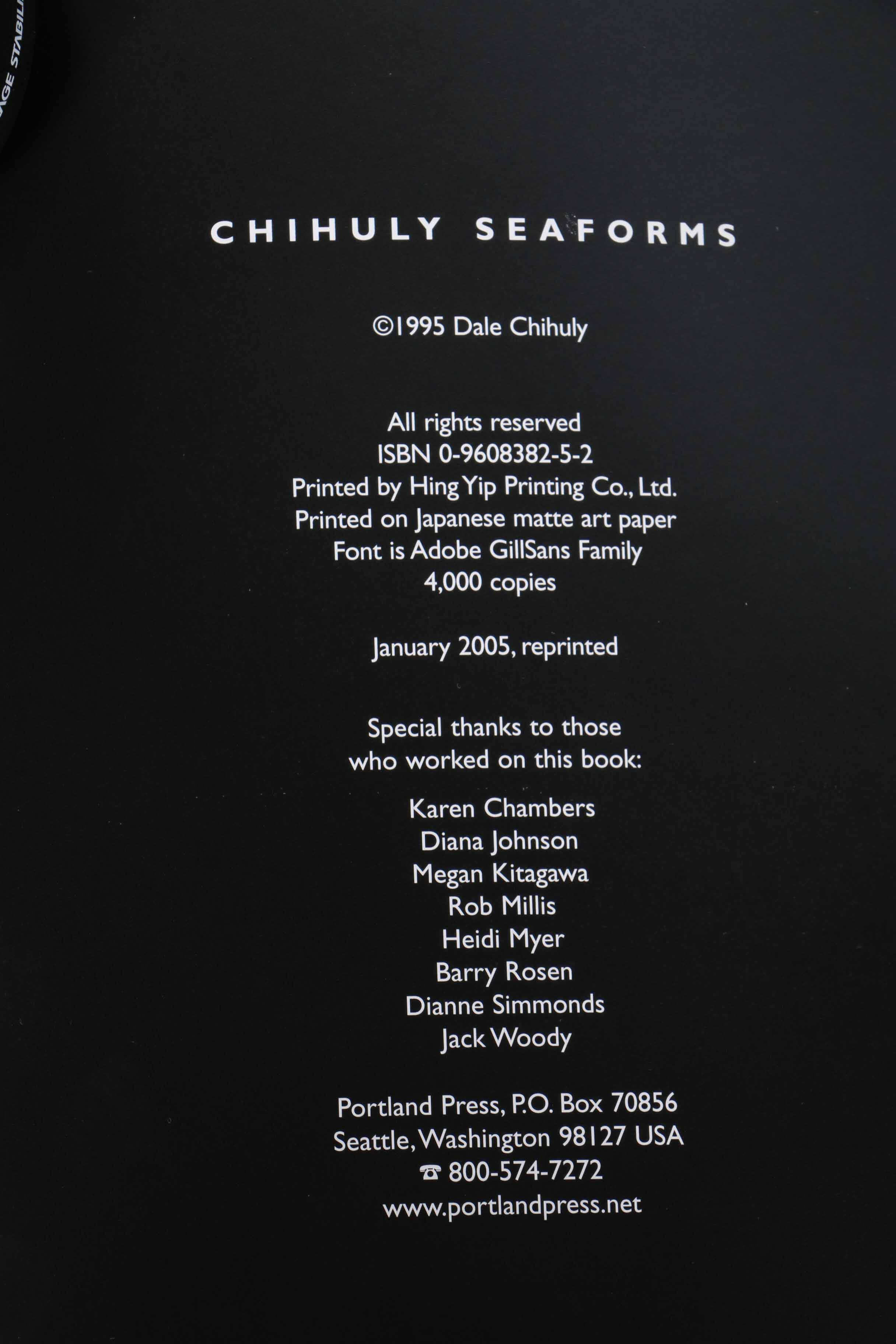 Dale Chihuly "Seaforms" Sculpture