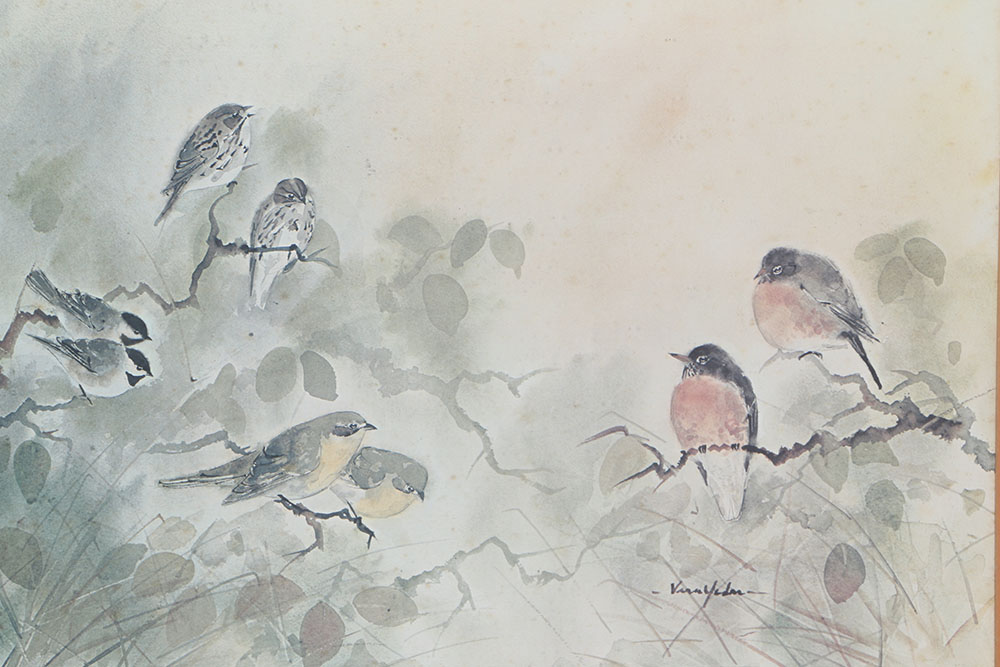 Vera Yoder Offset Lithograph of Wild Song Birds