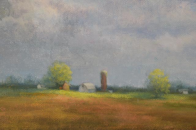 Chris Griffin-Woods Original Oil Painting on Canvas "Midwest Sky"