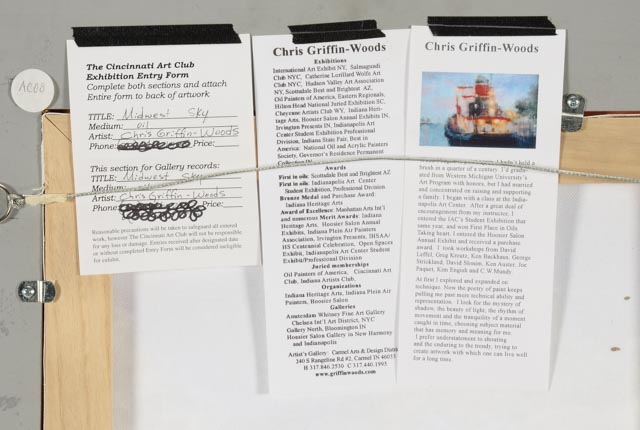 Chris Griffin-Woods Original Oil Painting on Canvas "Midwest Sky"