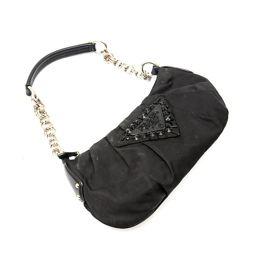 Prada Nero Evening Handbag