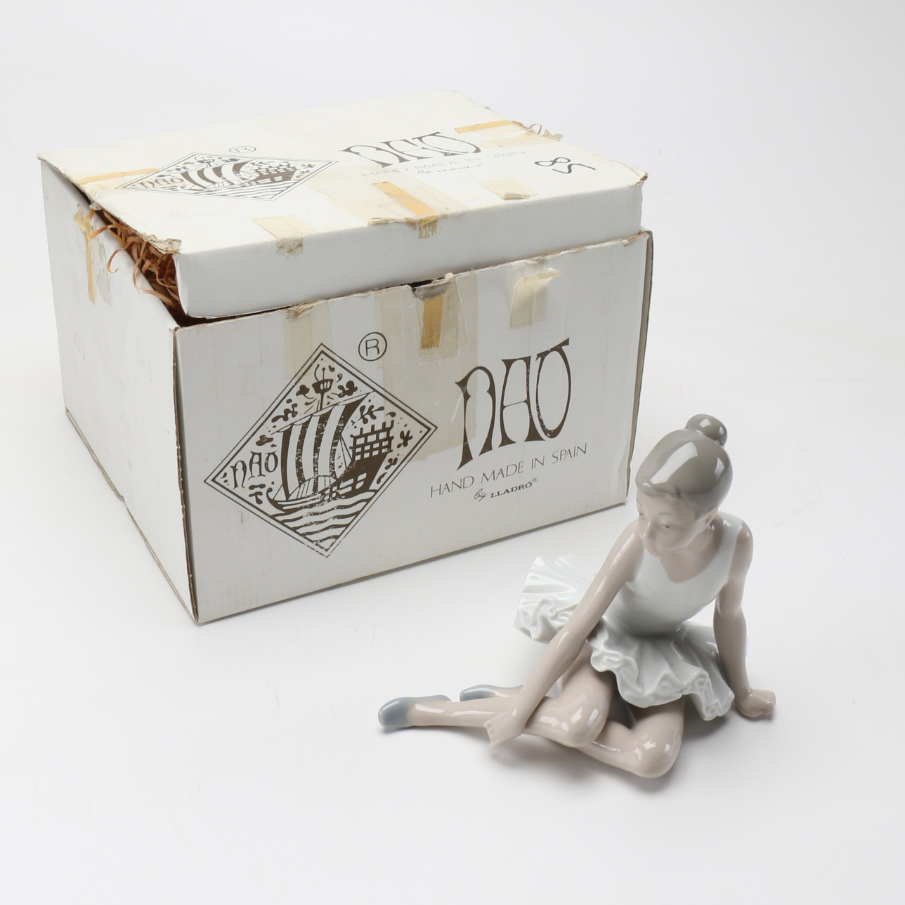 Lladró "Seated Ballet Dancer" Figurine