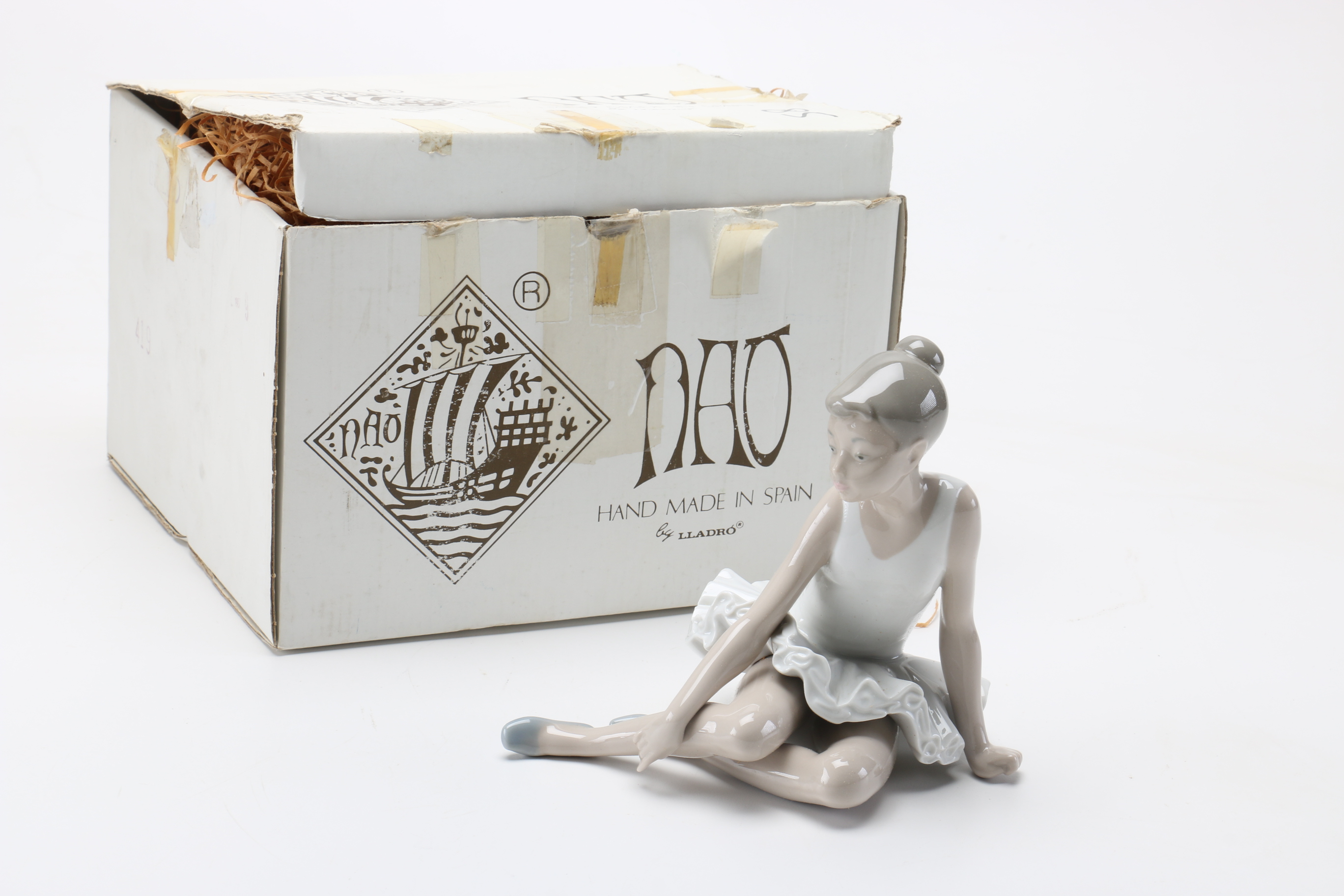 Lladró "Seated Ballet Dancer" Figurine