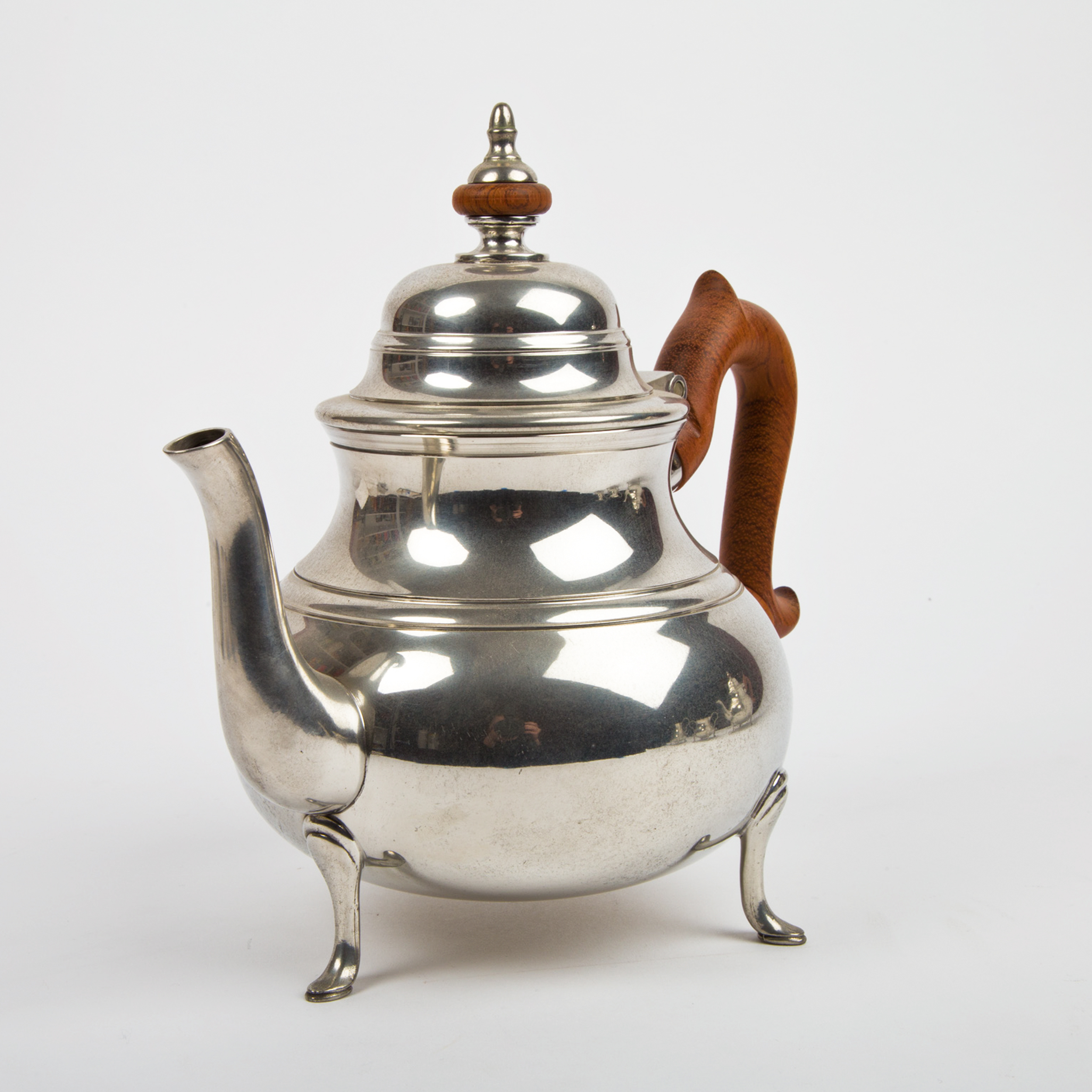 Kirk Steiff  "Williamsburg" Pewter Tea Set