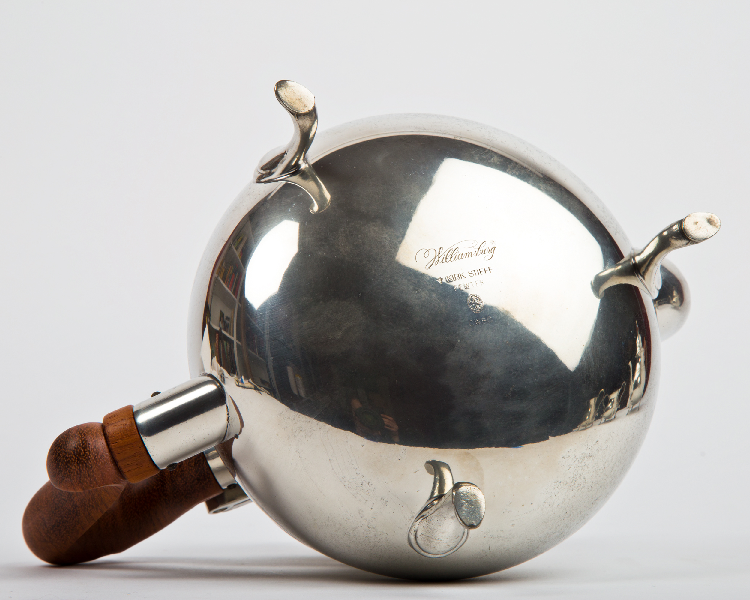 Kirk Steiff  "Williamsburg" Pewter Tea Set