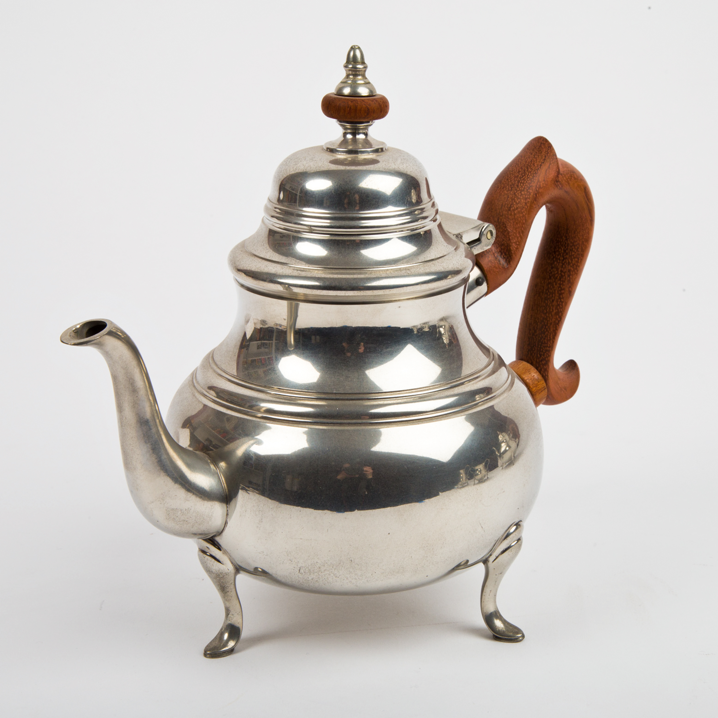 Kirk Steiff  "Williamsburg" Pewter Tea Set