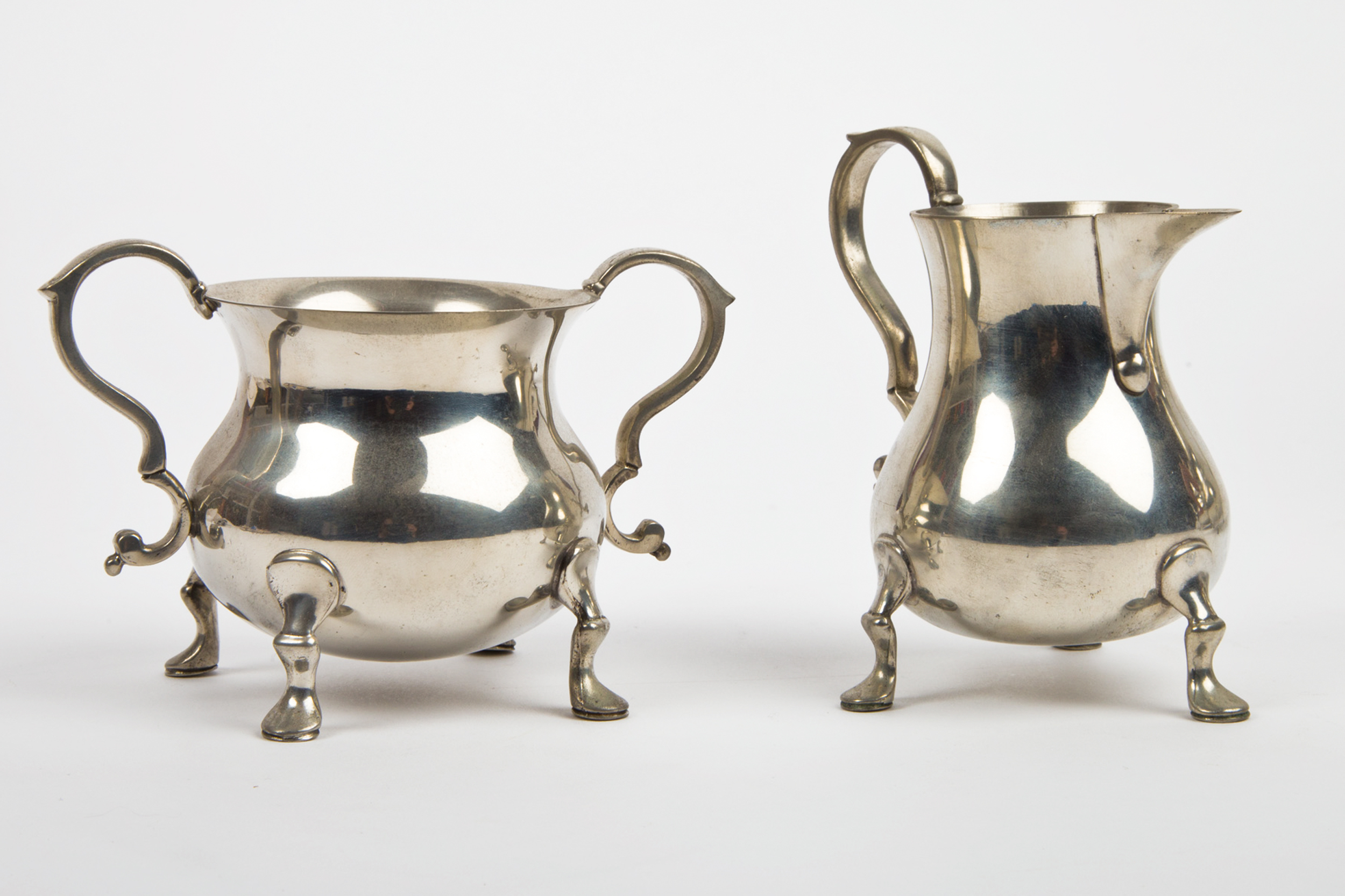Kirk Steiff  "Williamsburg" Pewter Tea Set