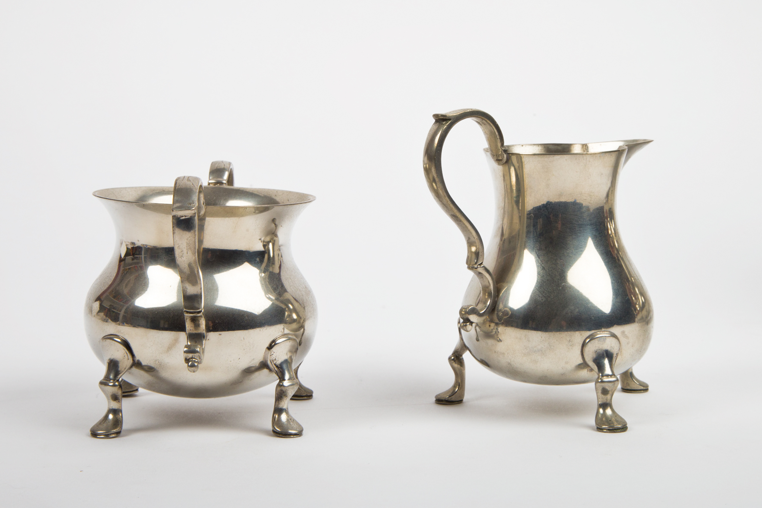 Kirk Steiff  "Williamsburg" Pewter Tea Set