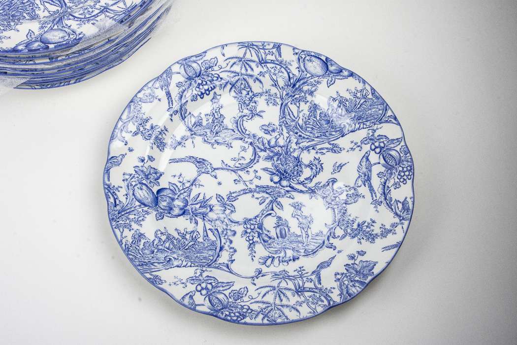 Spode English China "Williamsburg Provincial Garden"