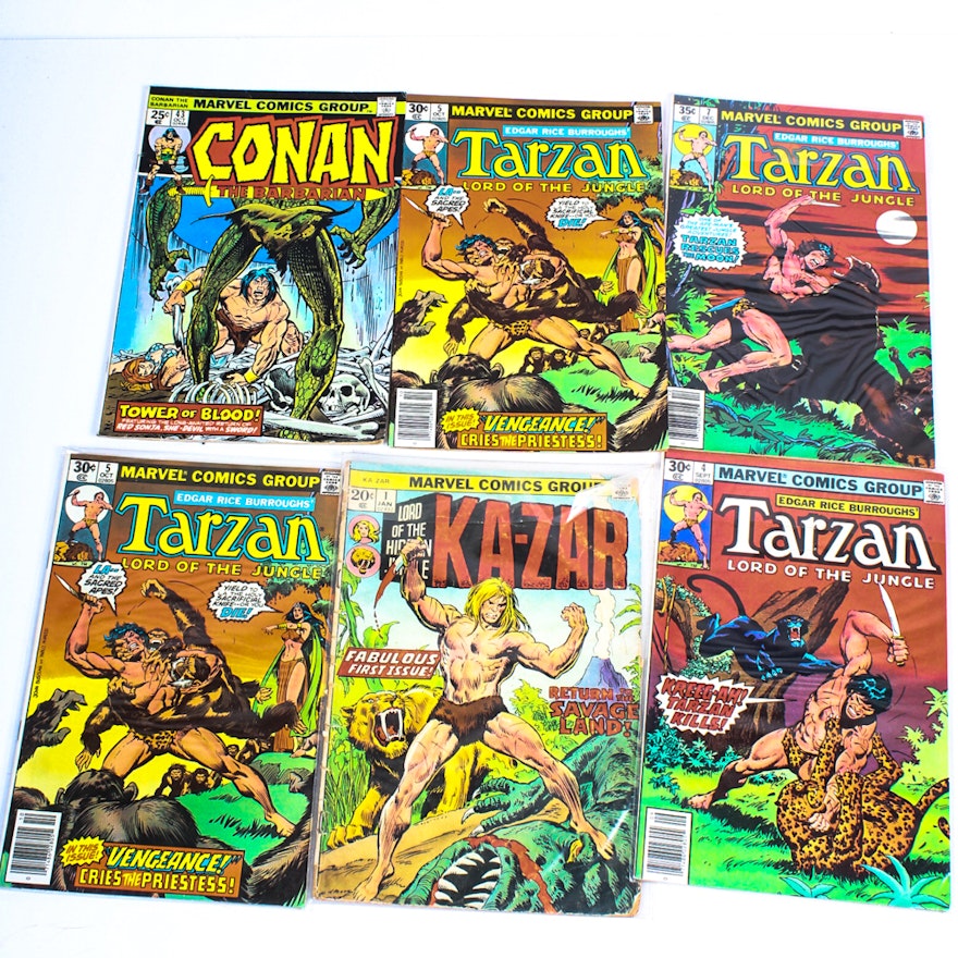 Marvel Comics "Tarzan", "Conan" and "Ka-Zar"