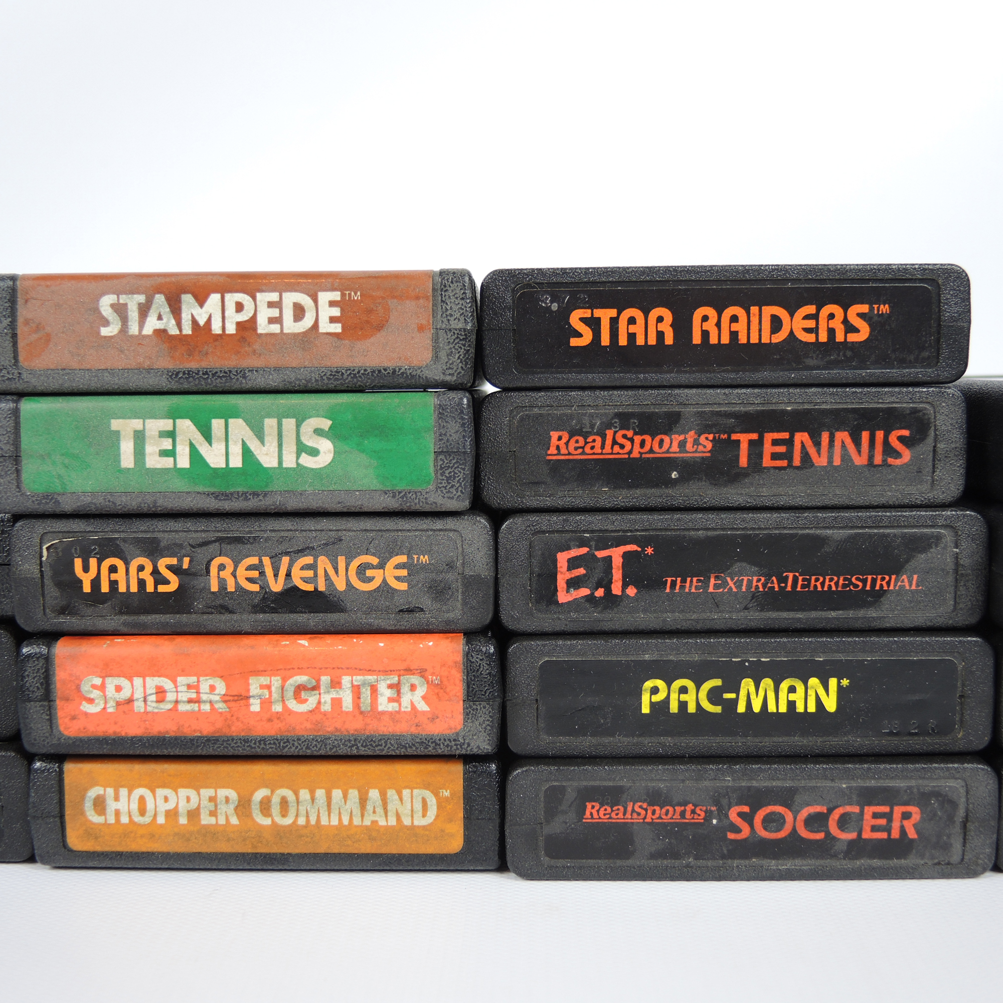 Vintage Atari 2600 Video Game Cartridges Collection