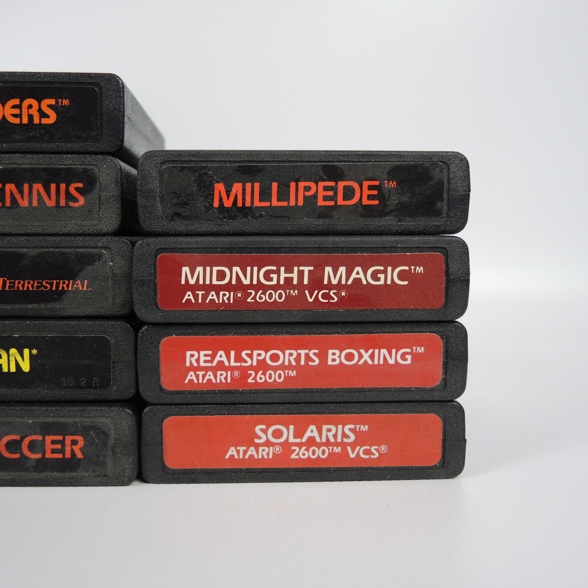 Vintage Atari 2600 Video Game Cartridges Collection