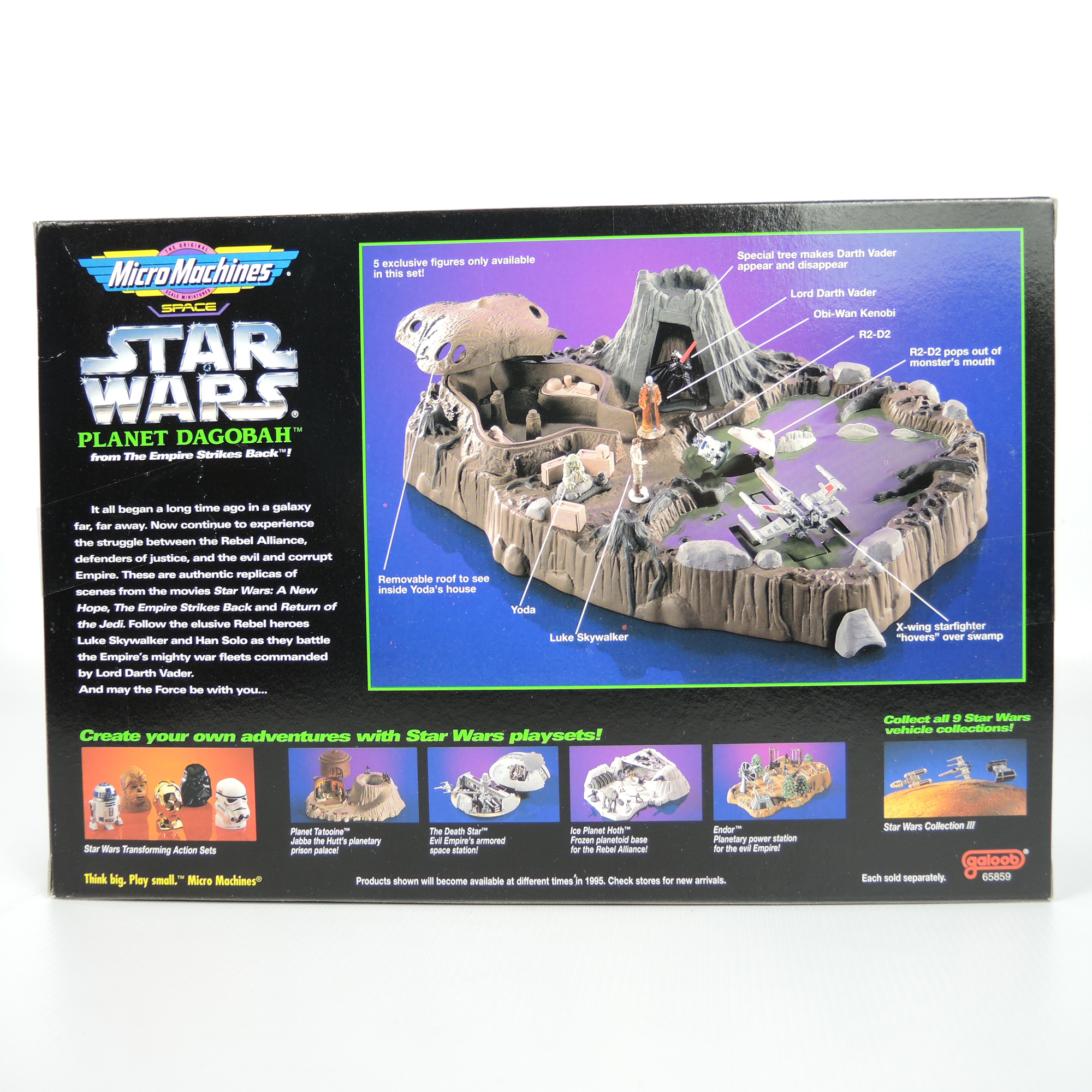 Three 1990s Micro Machines Star Wars Play Sets New in Box