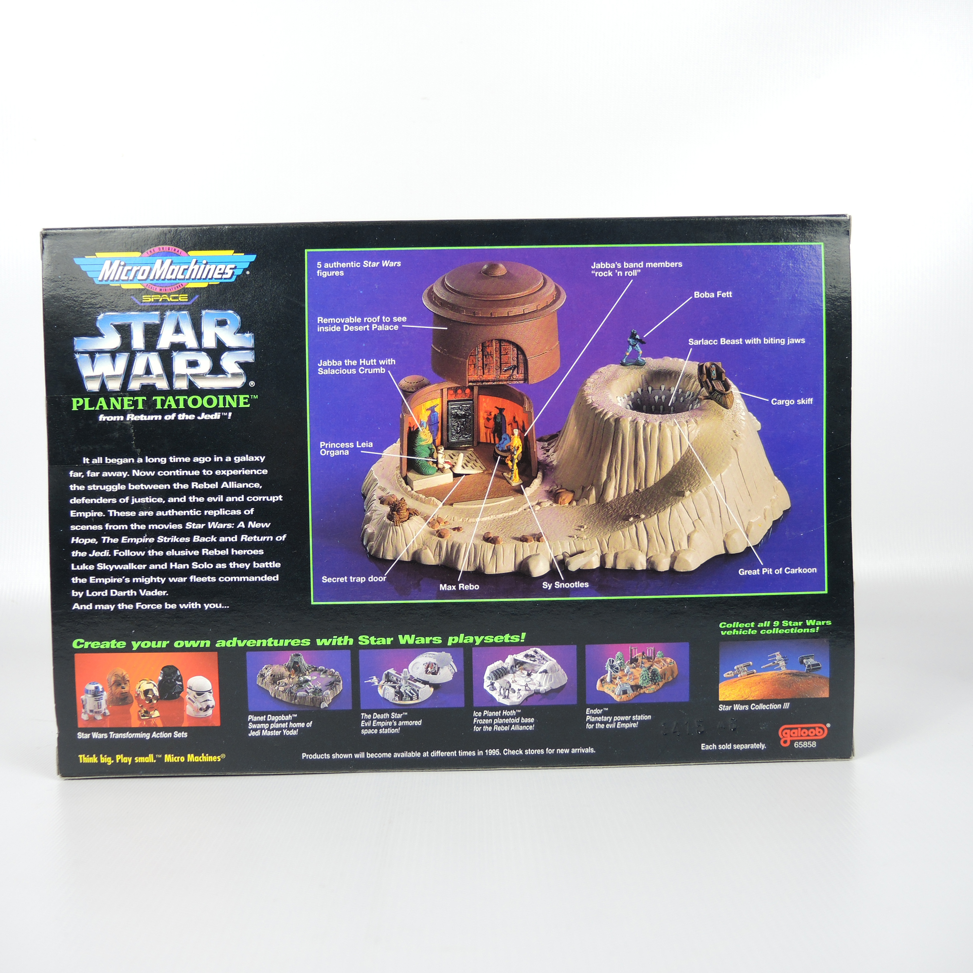 Three 1990s Micro Machines Star Wars Play Sets New in Box