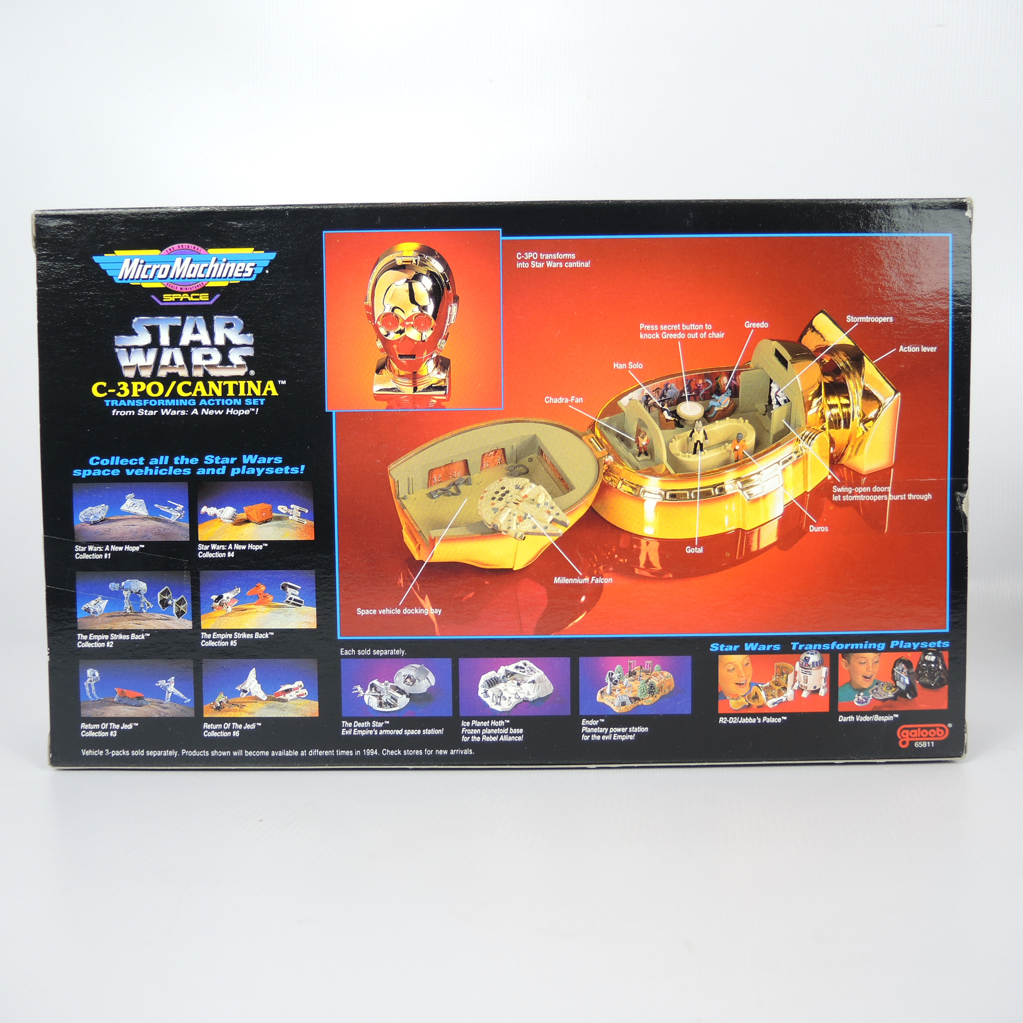 Three 1990s Micro Machines Star Wars Play Sets New in Box