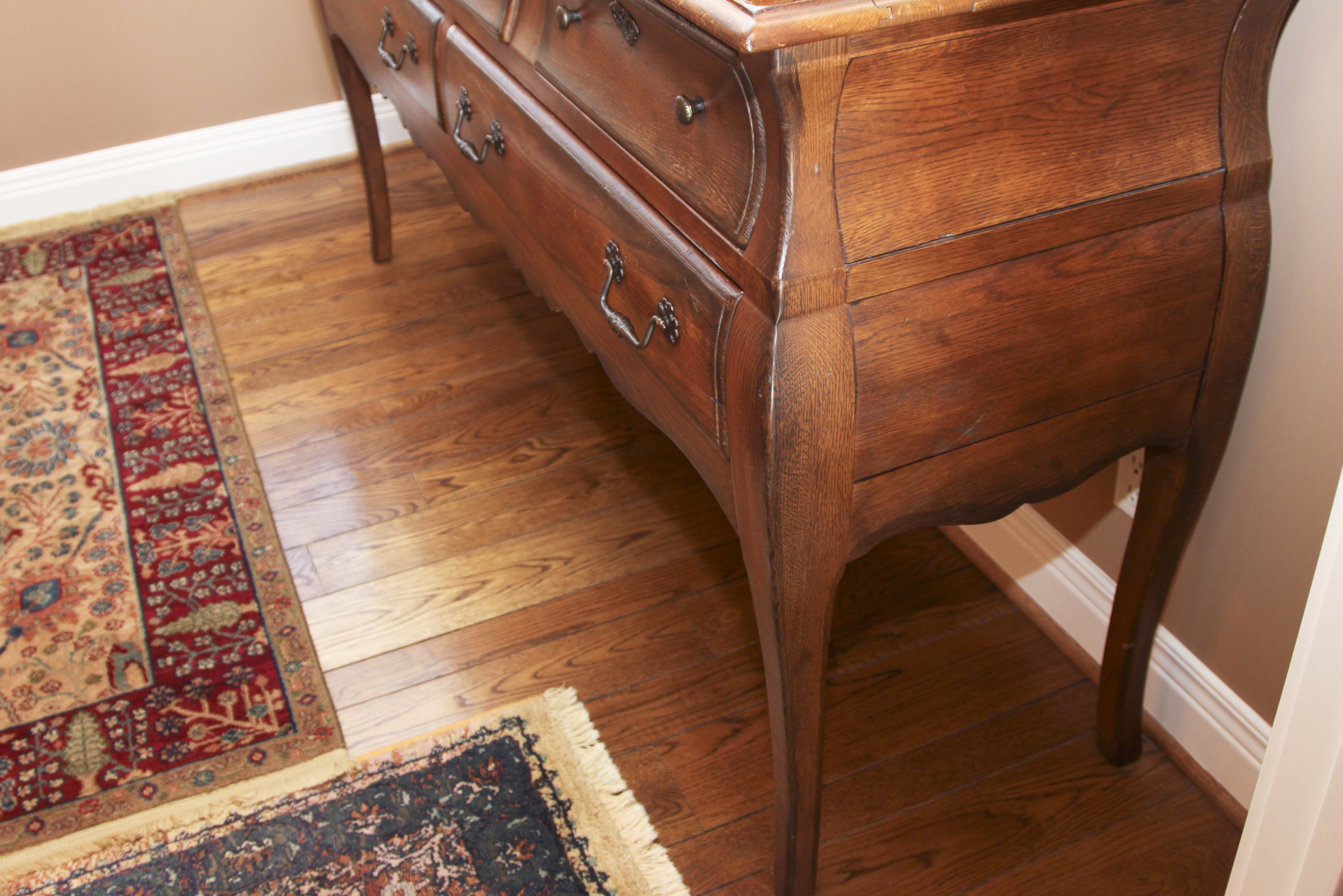 Henredon Sideboard with Metal Baker's Rack