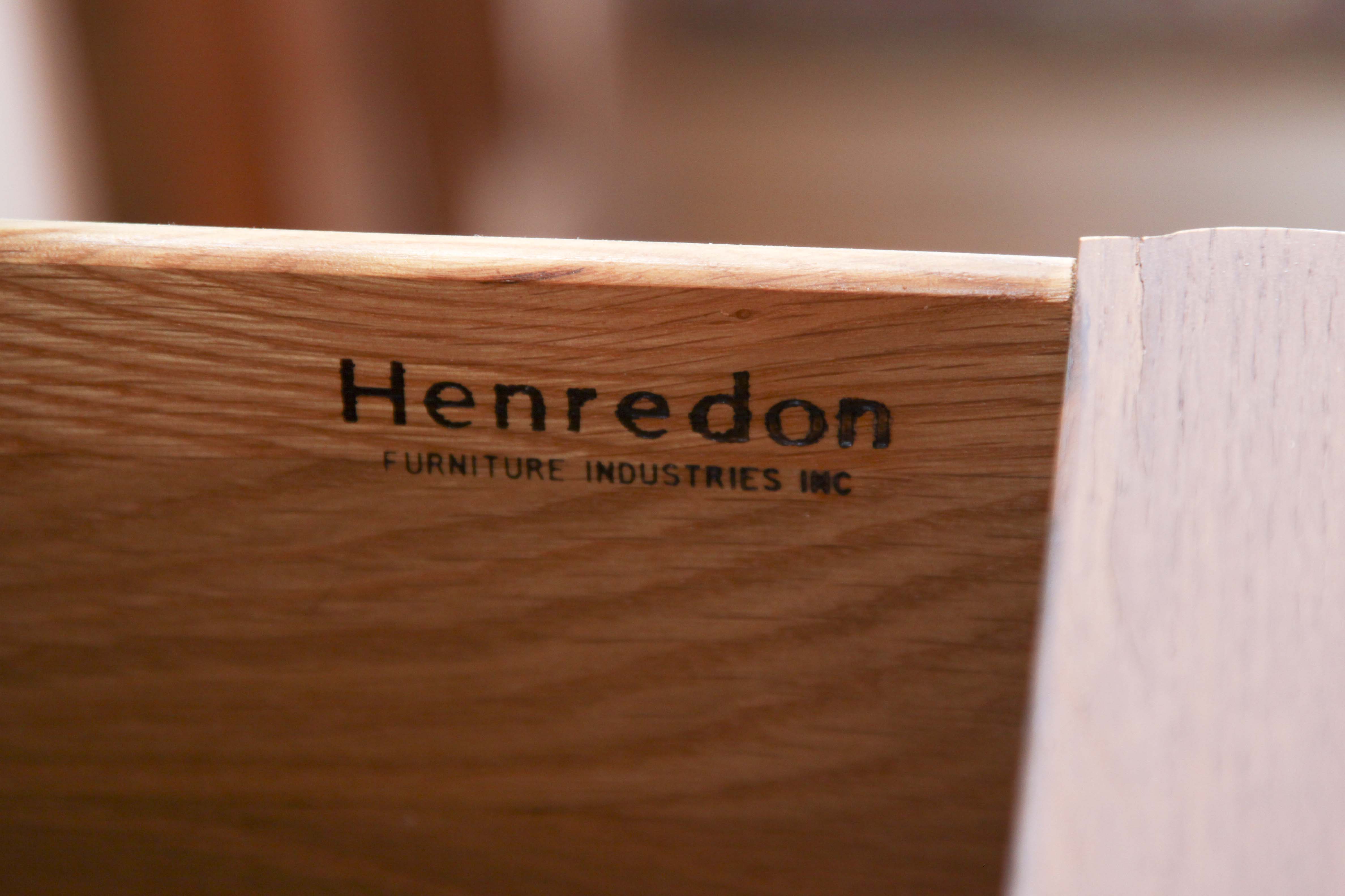 Henredon Sideboard with Metal Baker's Rack