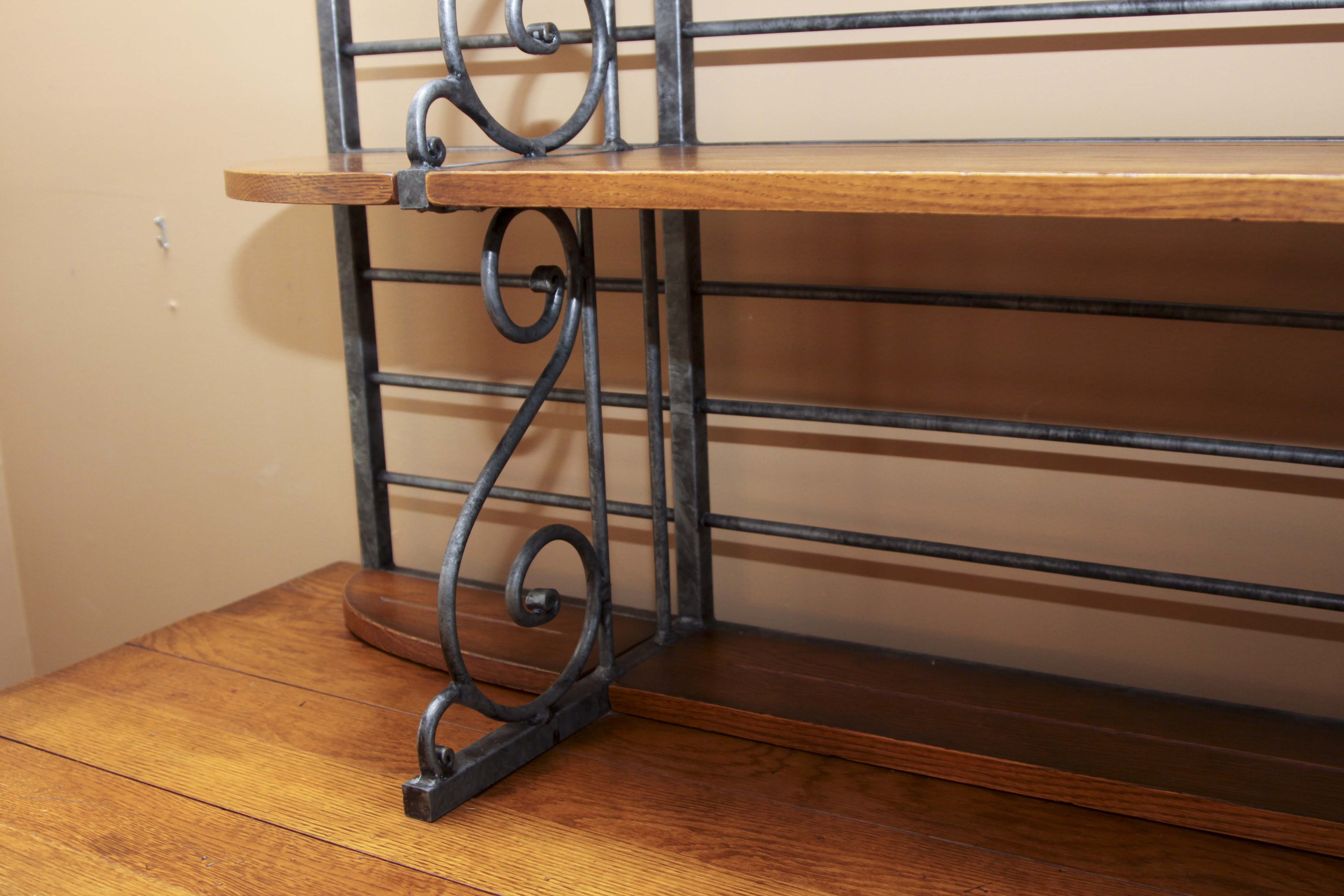 Henredon Sideboard with Metal Baker's Rack