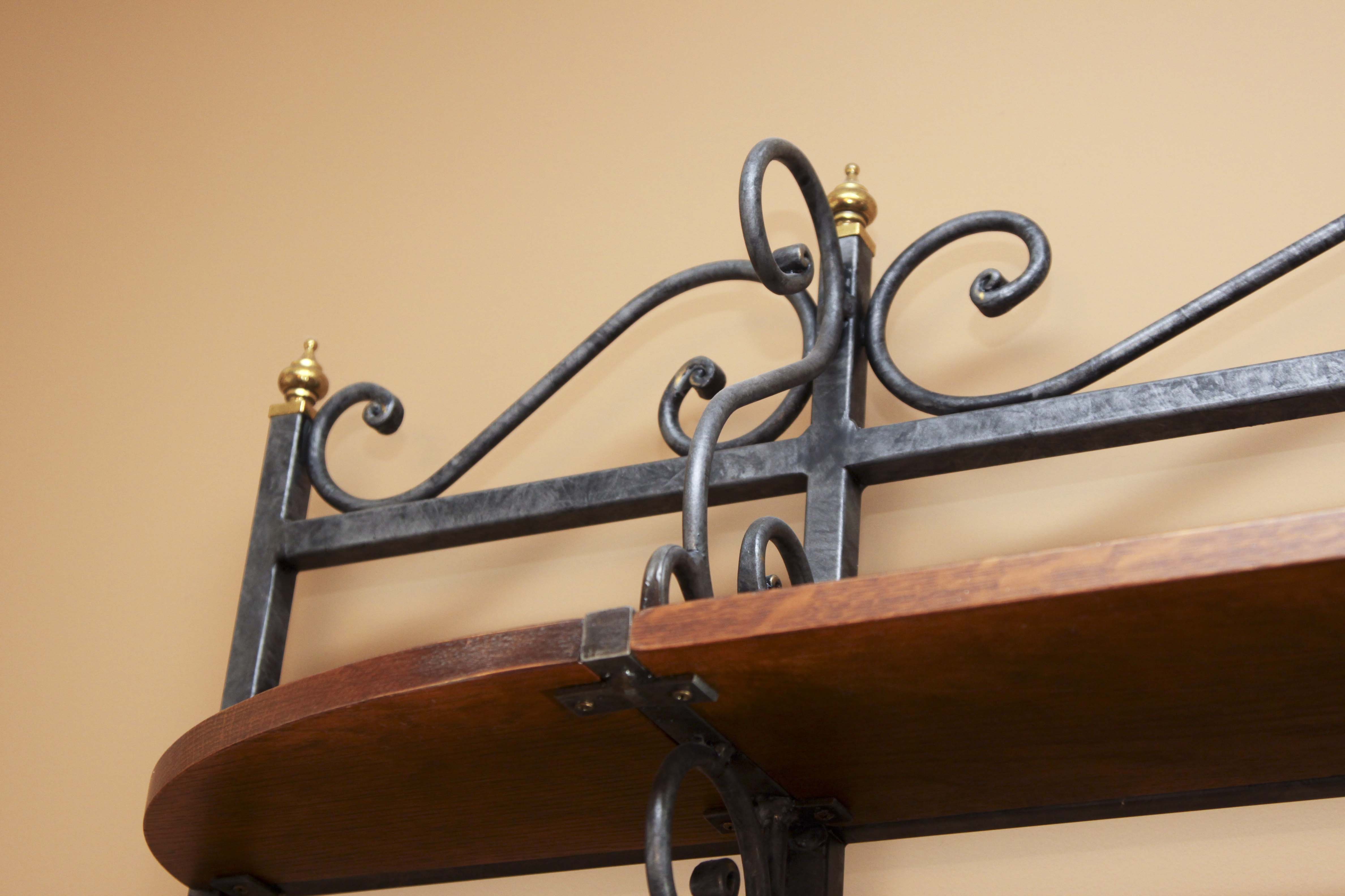 Henredon Sideboard with Metal Baker's Rack