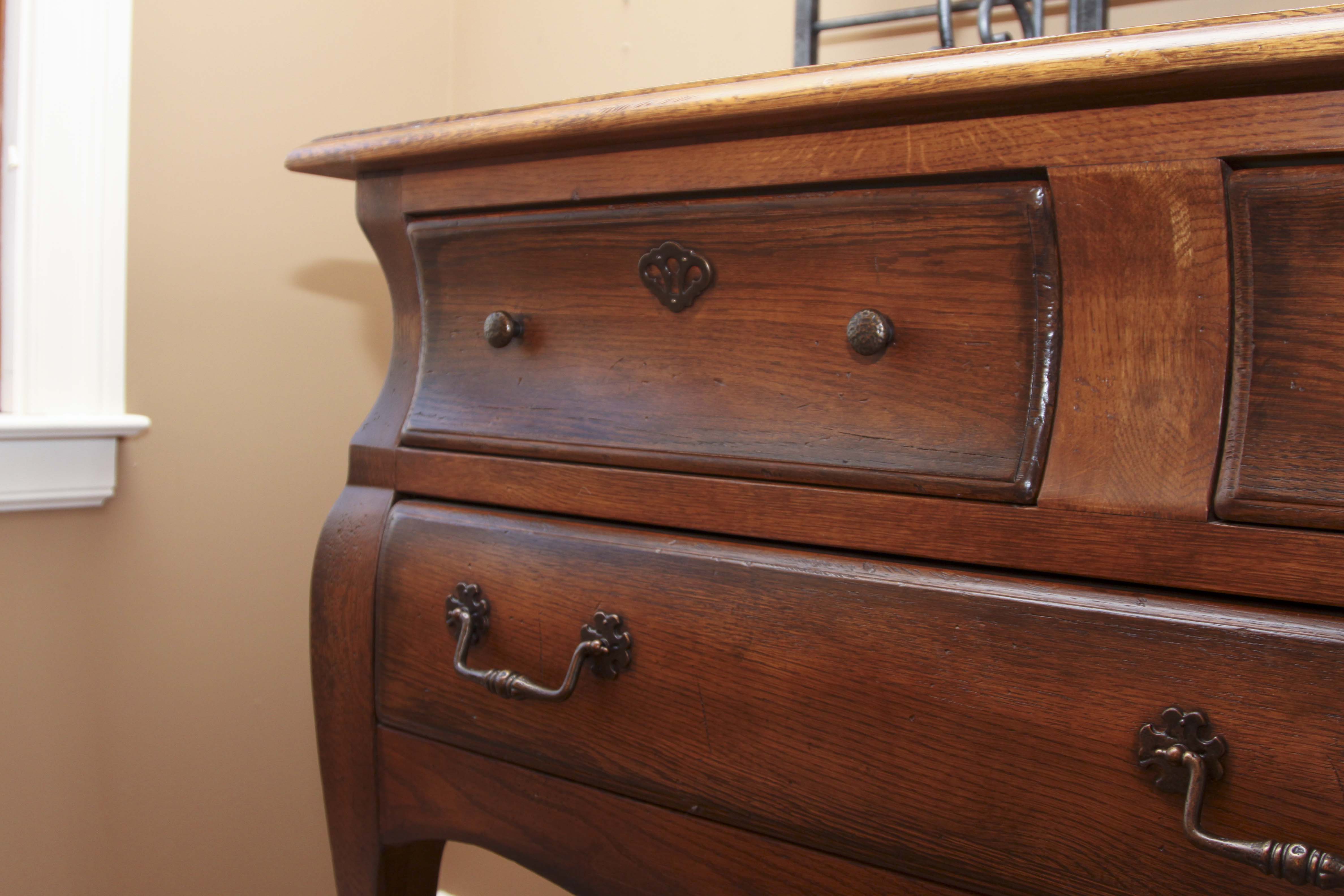 Henredon Sideboard with Metal Baker's Rack