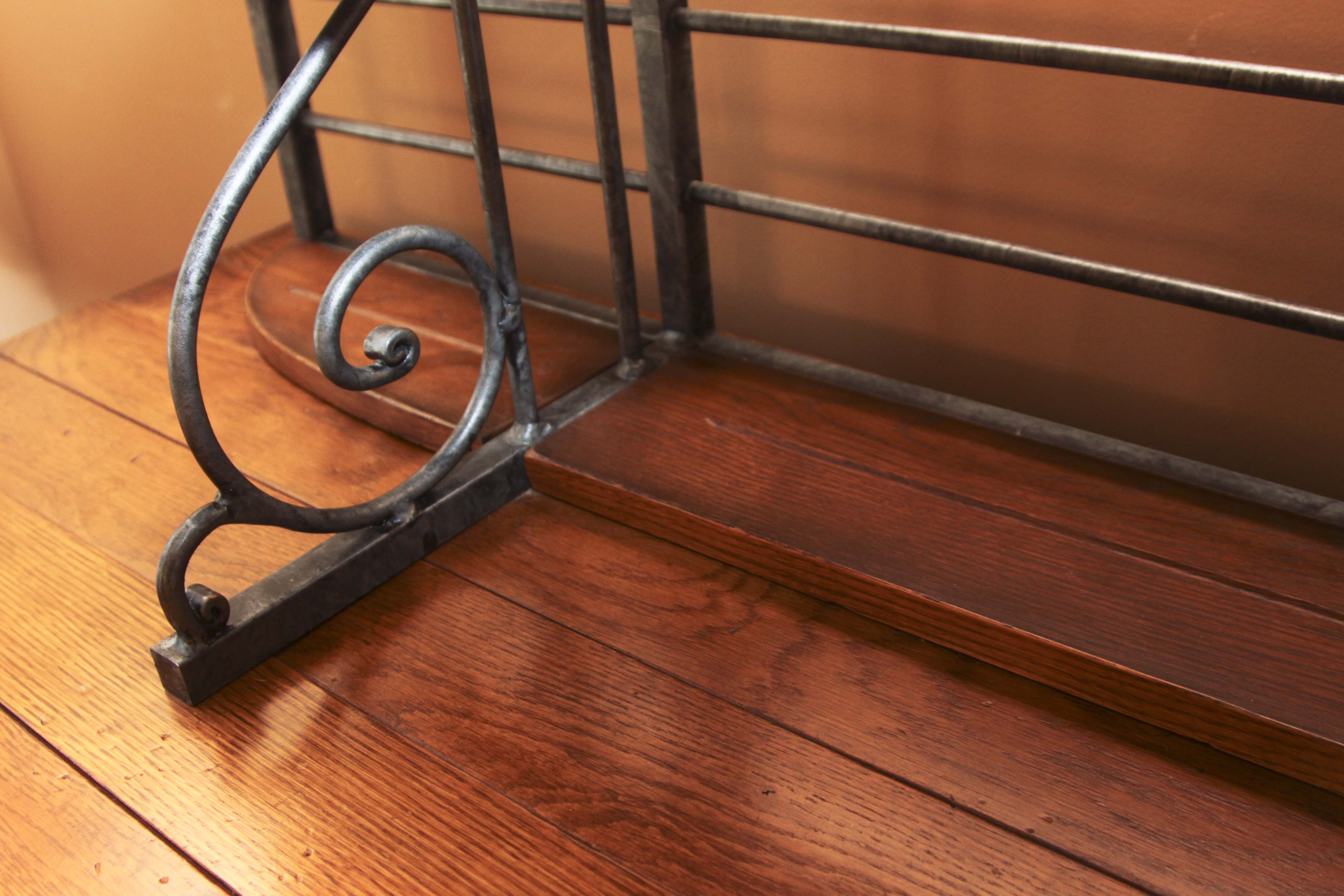 Henredon Sideboard with Metal Baker's Rack