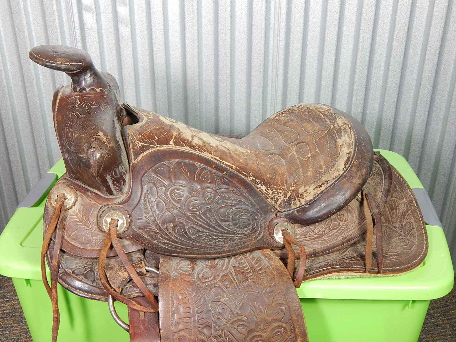 Vintage Leather Horse Saddle