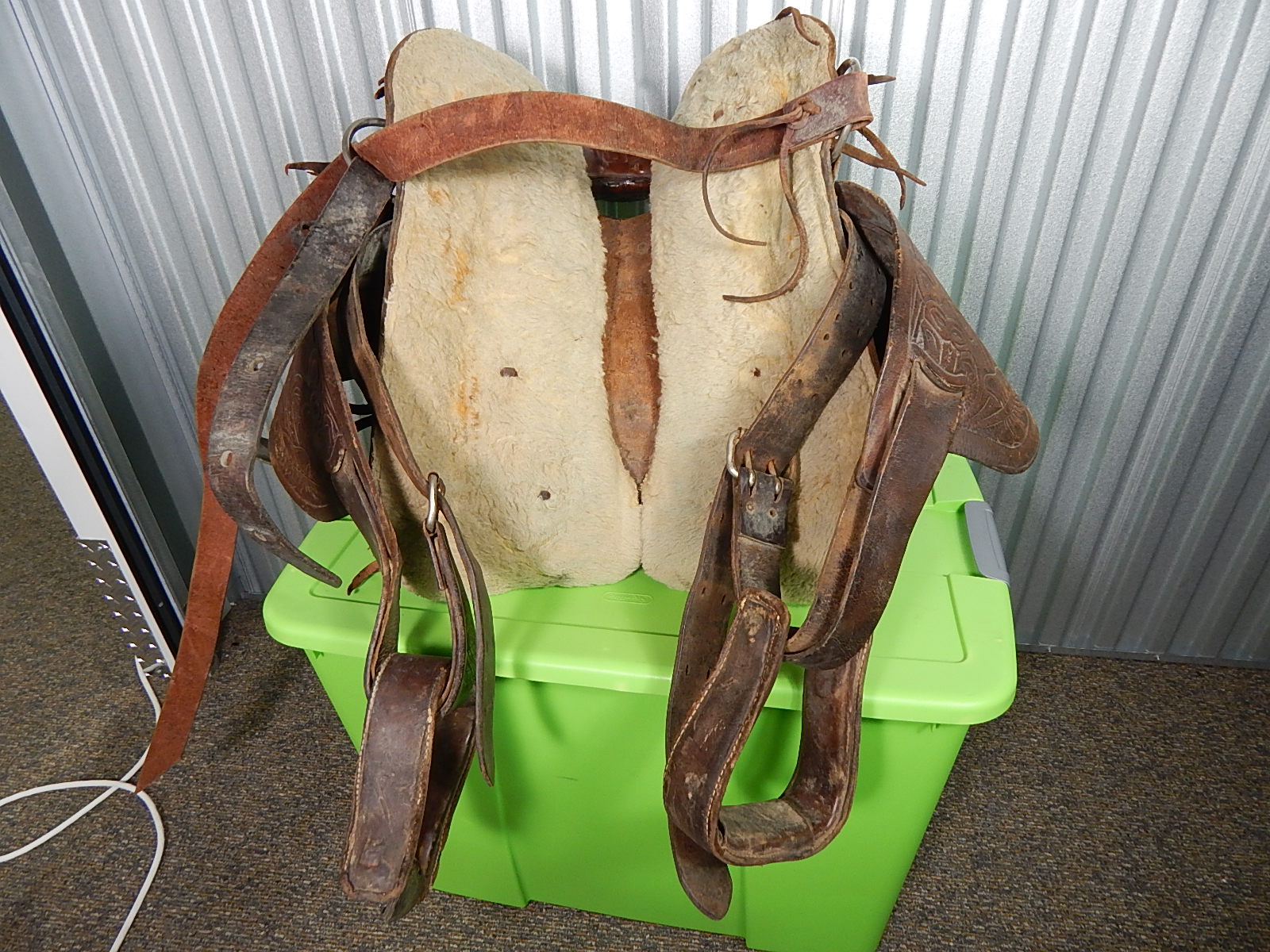 Vintage Leather Horse Saddle